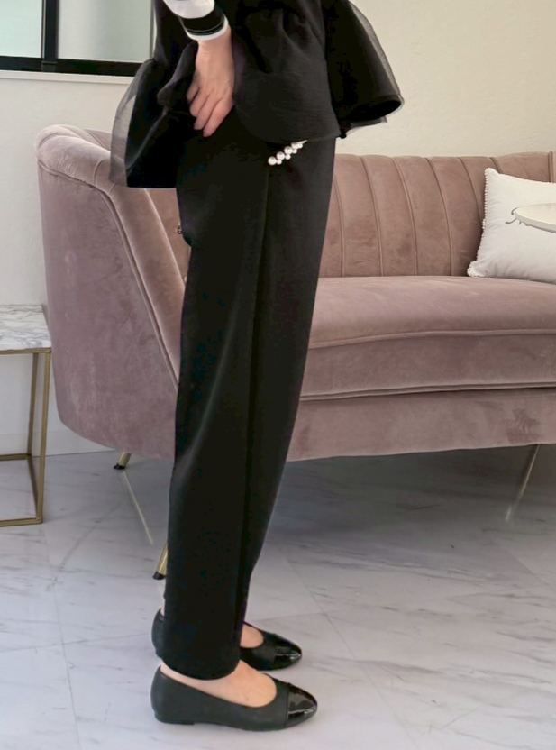 ダブルパール 美脚セミカーブパンツ(ma102)