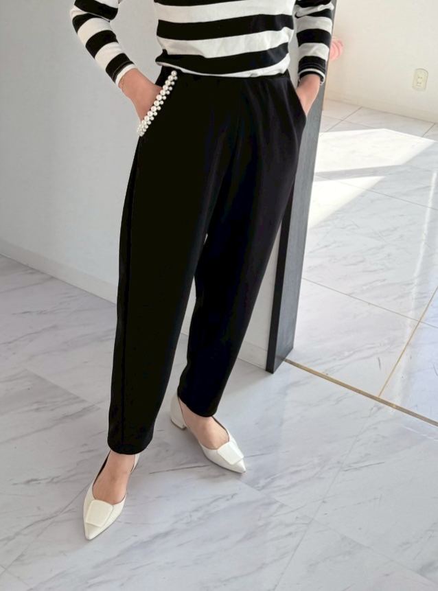 ダブルパール 美脚セミカーブパンツ(ma102)