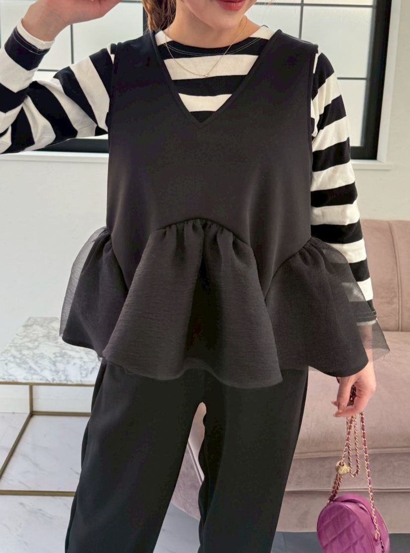 チュールペプラムチュチュジレTOPS(ma101)