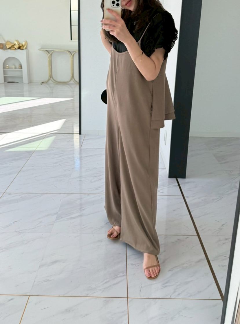 バックフリル ワイドサロペット(sd9530)