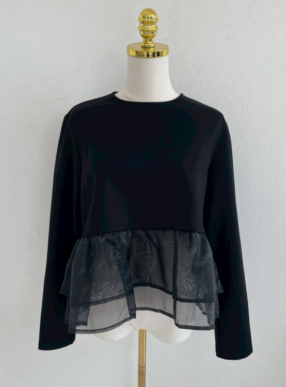 裾シアーニュアンストップス(sz27)