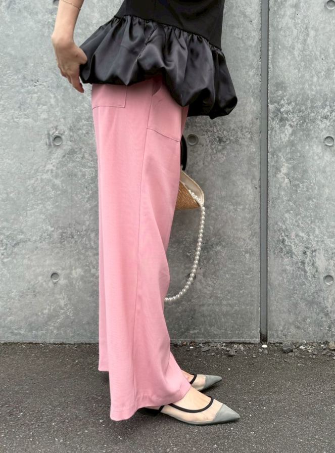 【さらっとエアリーワイドパンツ(kk2505-1-0572)】