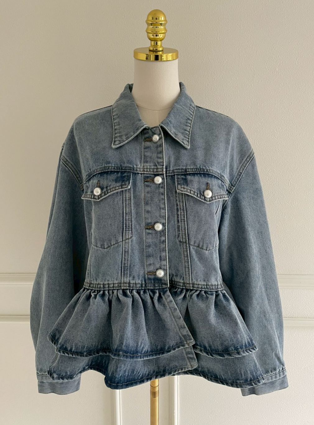 ★3/26&27ご紹介アイテム★FRILL DENIM JACKET(im001)TH  ■ノベルティ対象商品■