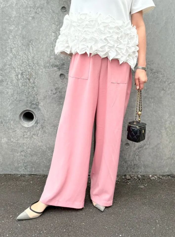 【さらっとエアリーワイドパンツ(kk2505-1-0572)】