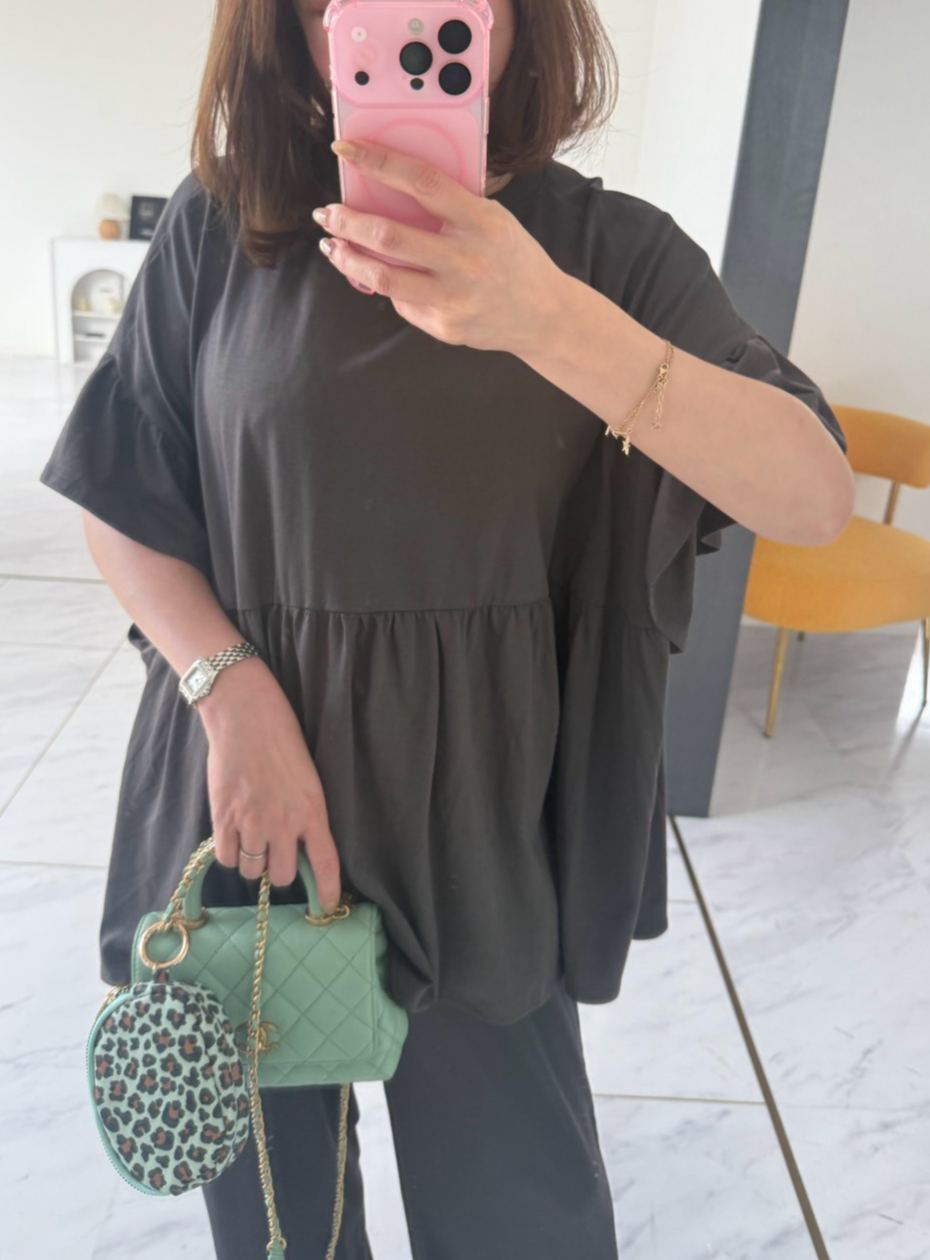 ＼3日間限定PRICE!!今だけ1,980円!!／8/3まで!!【オーバーシルエット フリルTee (sd21062)】 ☆ノベルティ対象商品☆