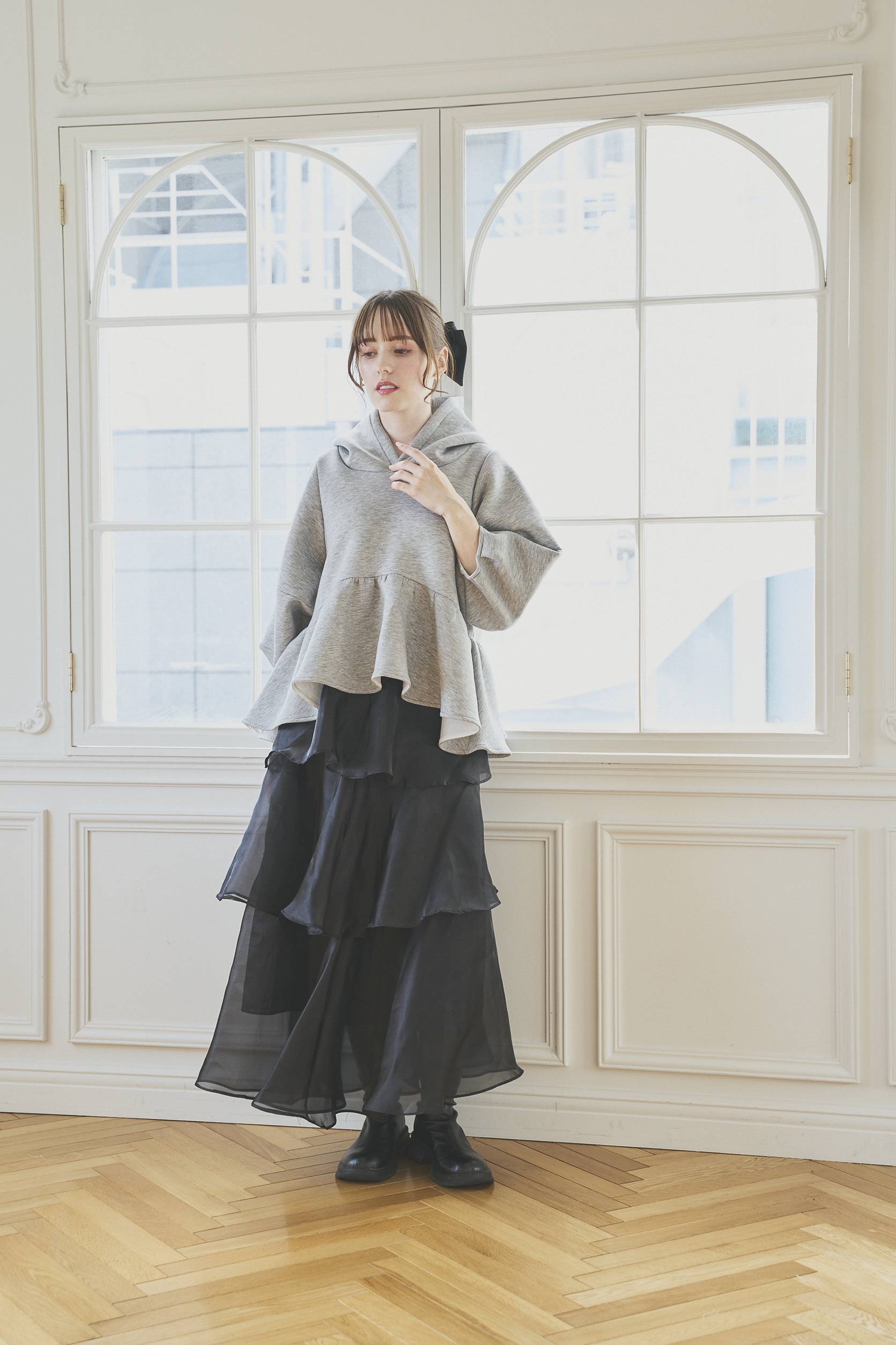 ボンディングペプラムフーディ(ma15-2508)