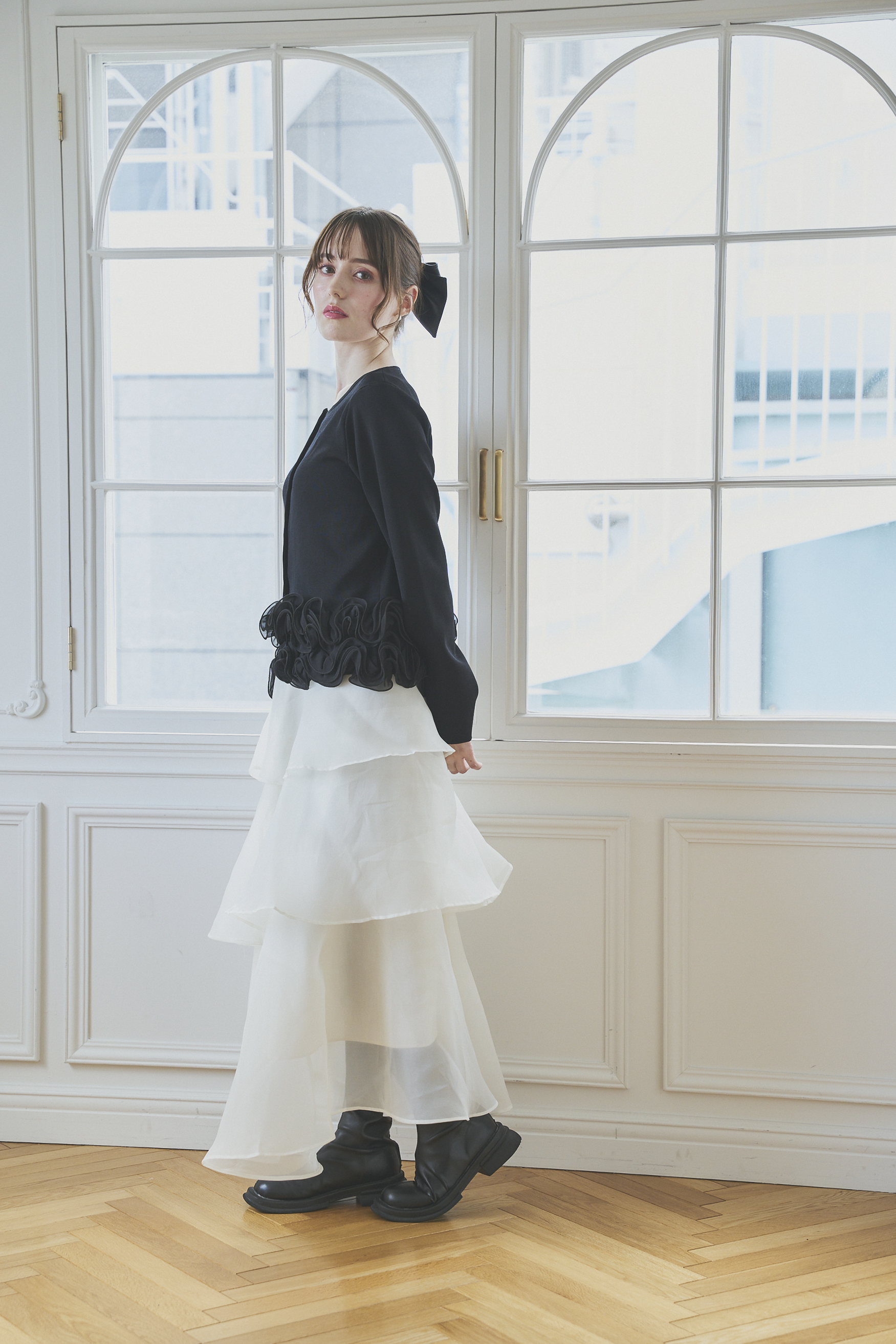 FRILL Frowerニットカーディガン(aj014)TH