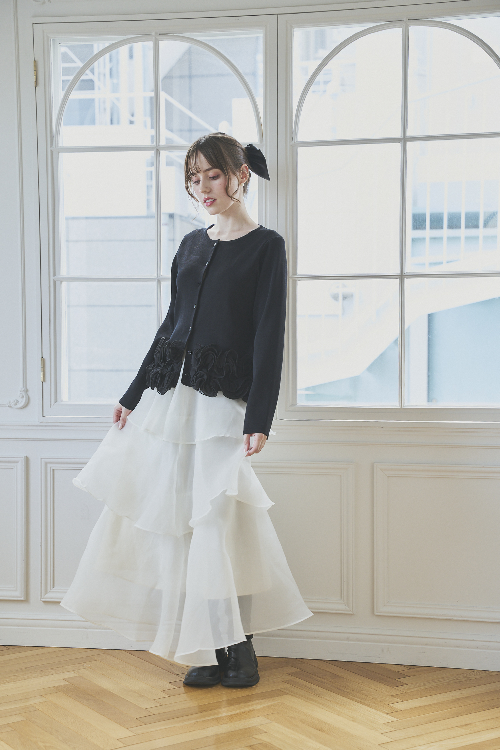 FRILL Frowerニットカーディガン(aj014)TH