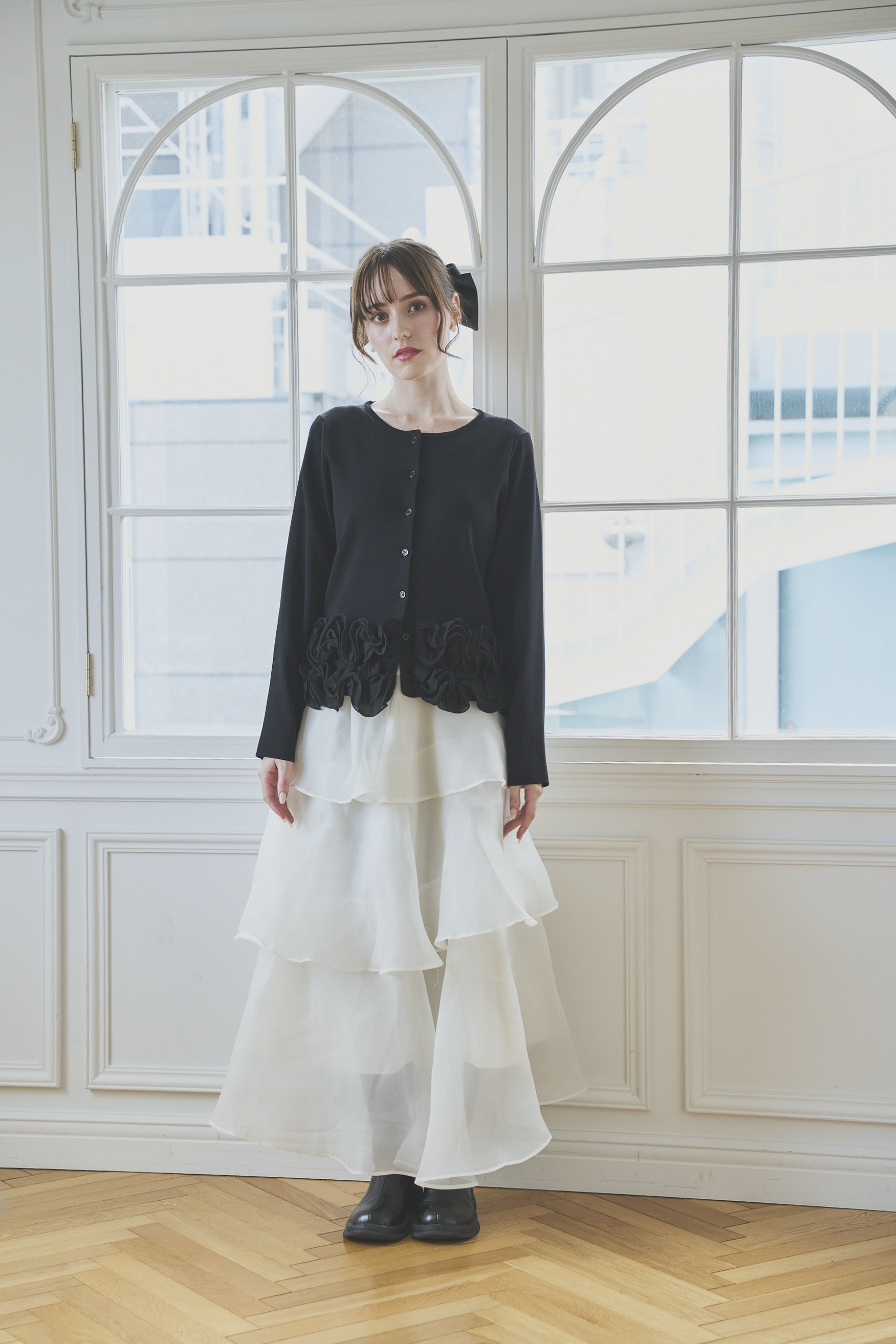 FRILL Frowerニットカーディガン(aj014)TH