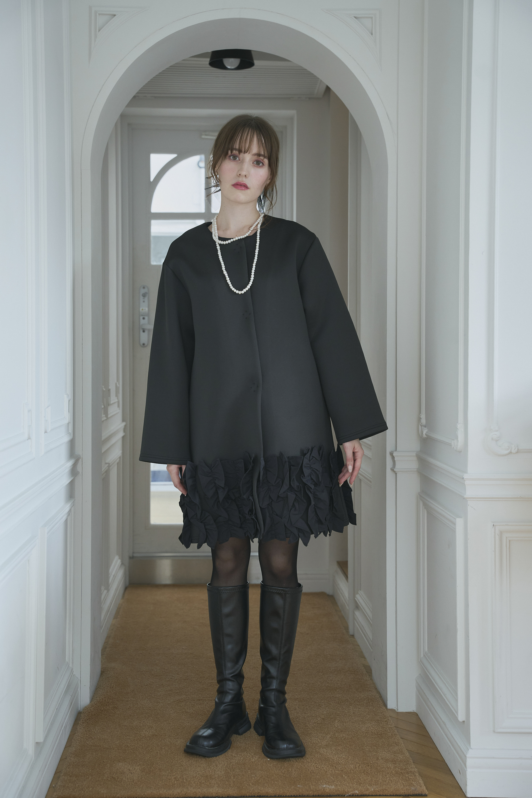 Suso FRILL ボンディングコート/ロング(ma16-2508)TH