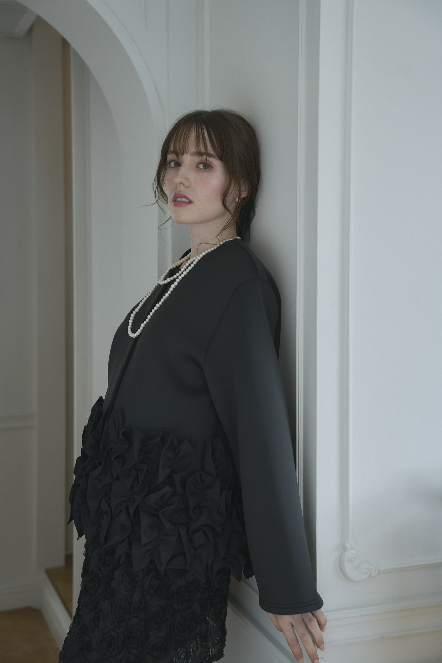 Suso FRILL ボンディングコート/ショート(ma13-2508)TH