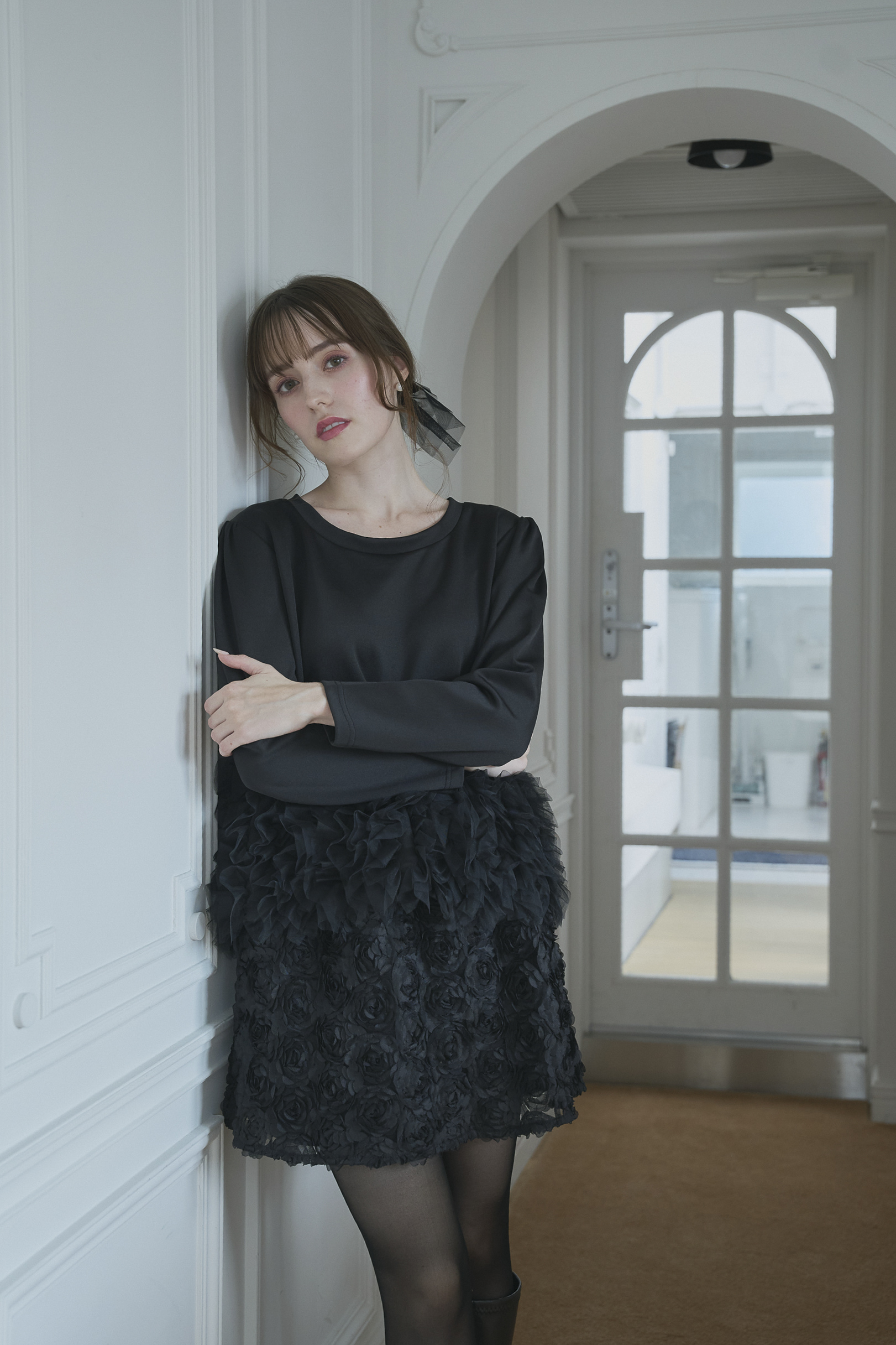 SUSO tulle Tee(ma7-2508)