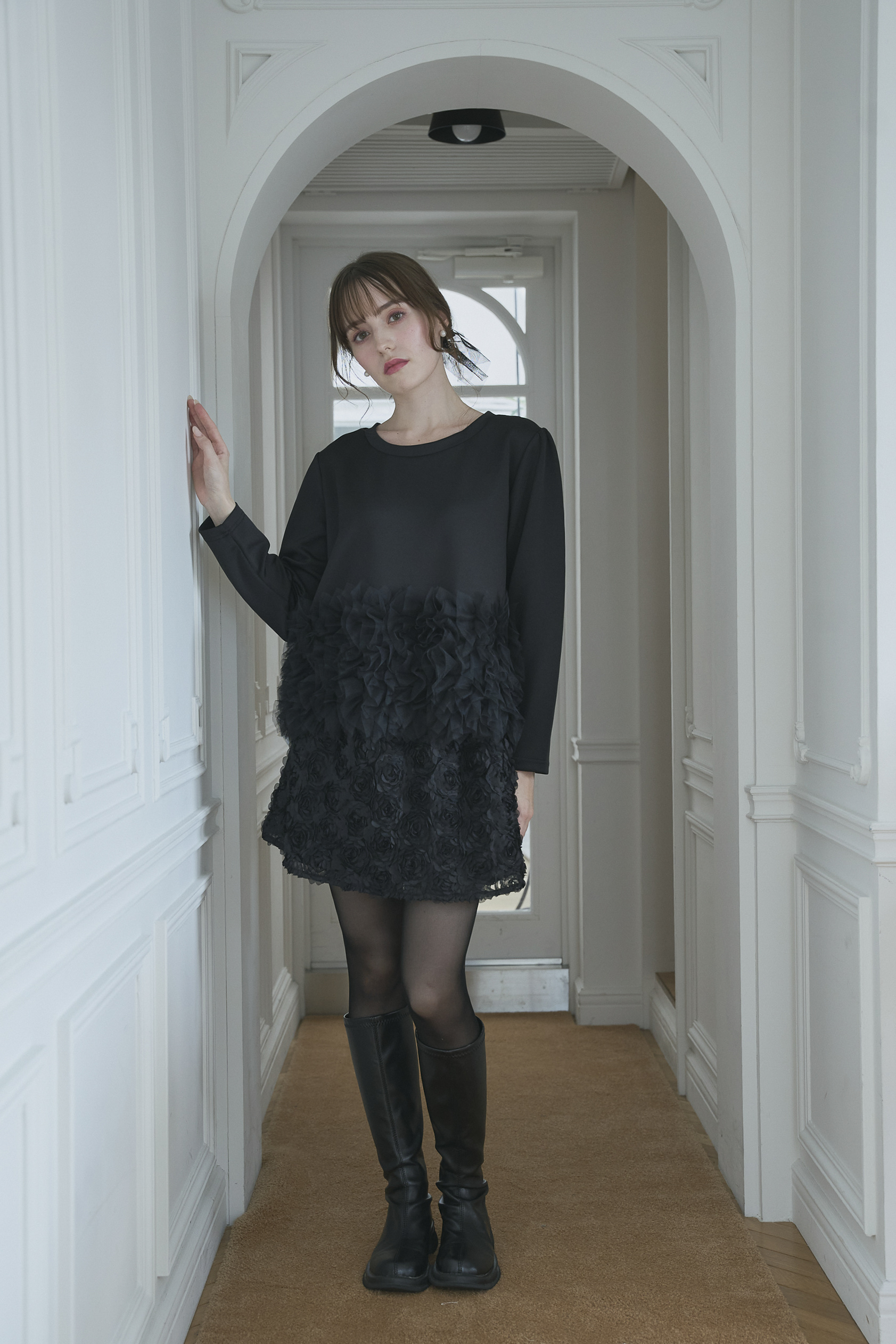 SUSO tulle Tee(ma7-2508)