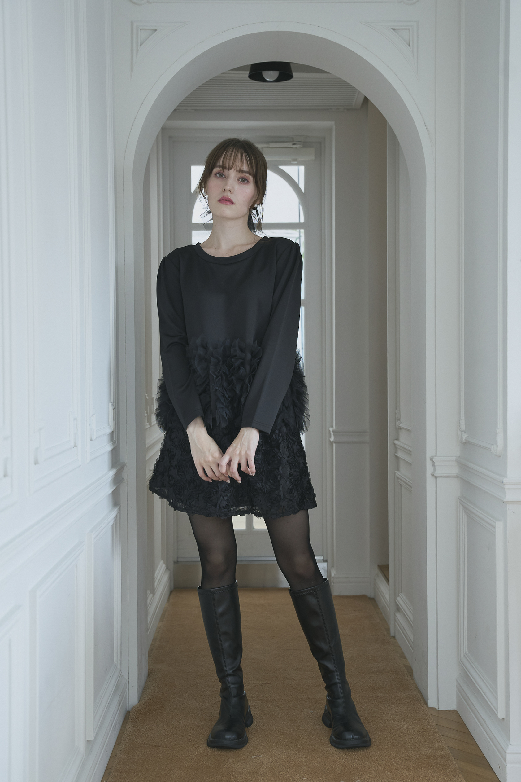 SUSO tulle Tee(ma7-2508)