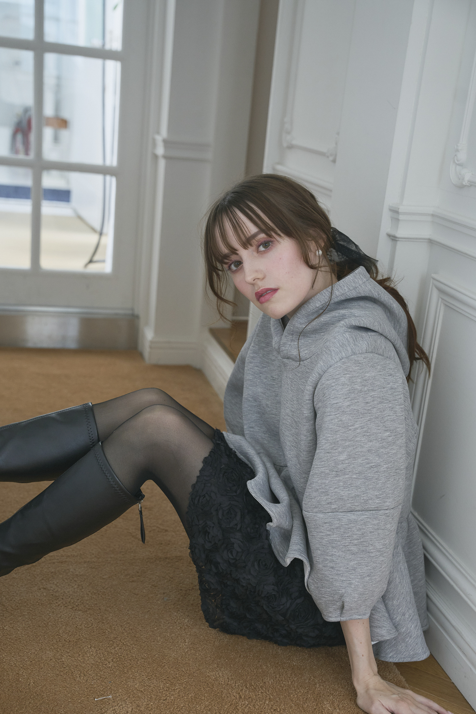 ボンディングペプラムフーディ(ma15-2508)