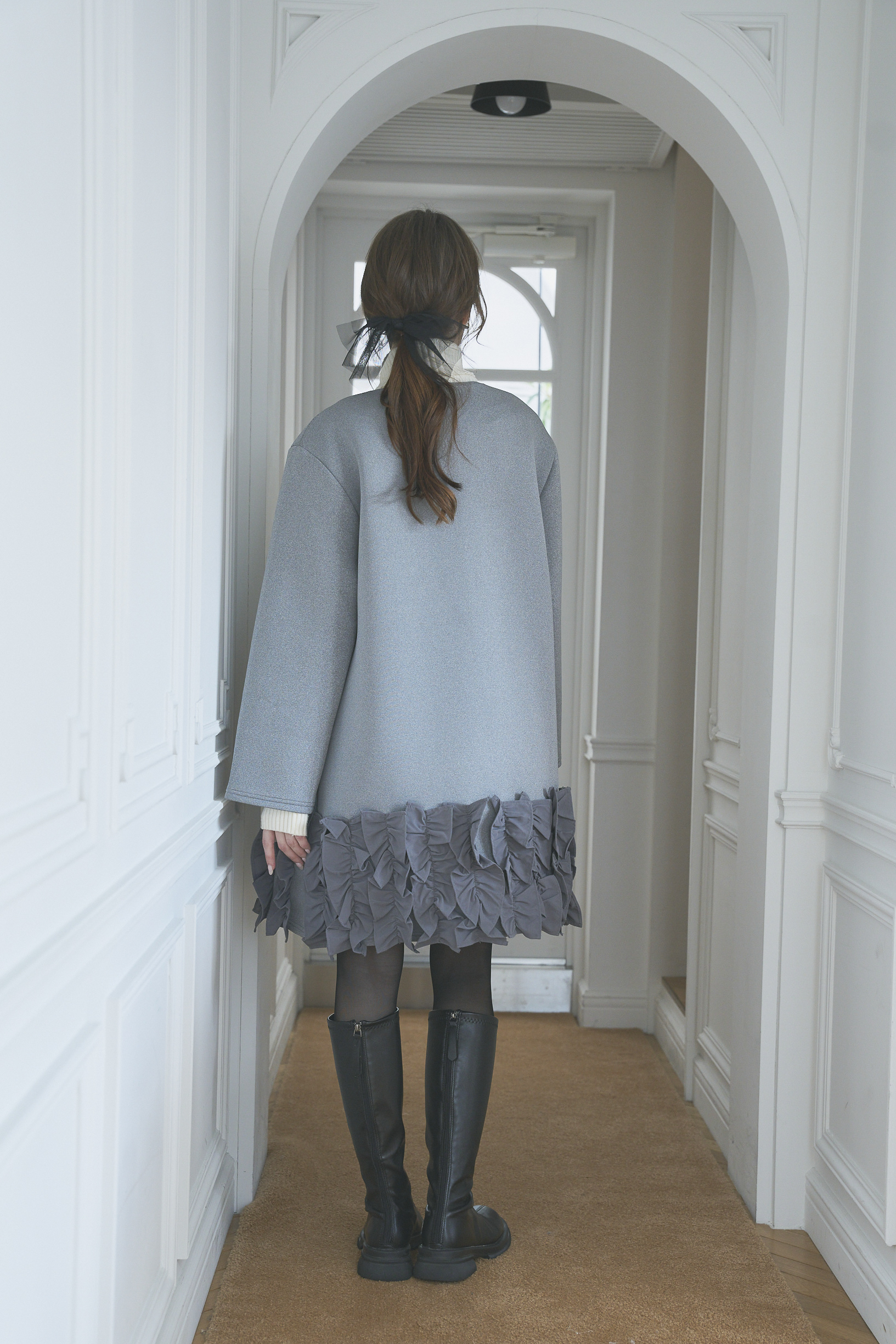 Suso FRILL ボンディングコート/ロング