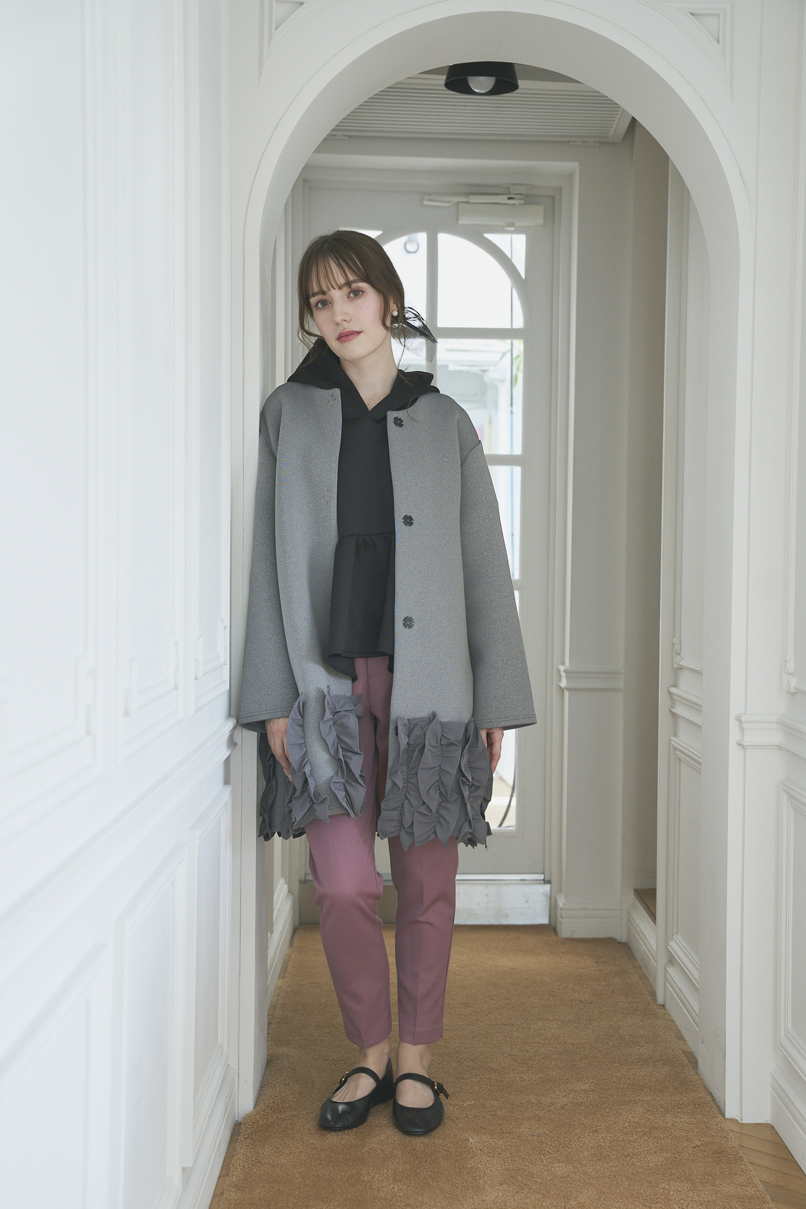 Suso FRILL ボンディングコート/ロング(ma16-2508)TH