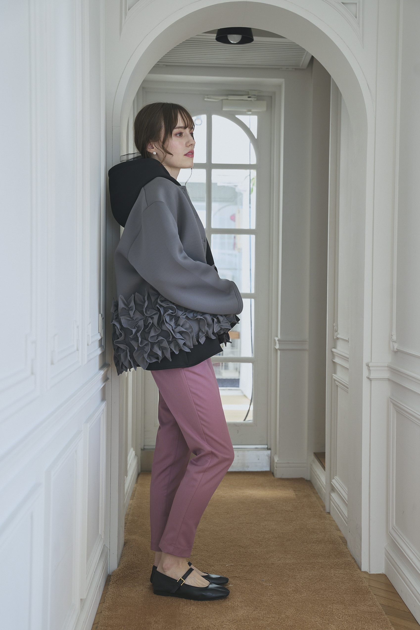 Myu Suso FRILL ボンディングコート/ショート Suso FRILL ボンディングコート/ショート(ma13-2508)TH