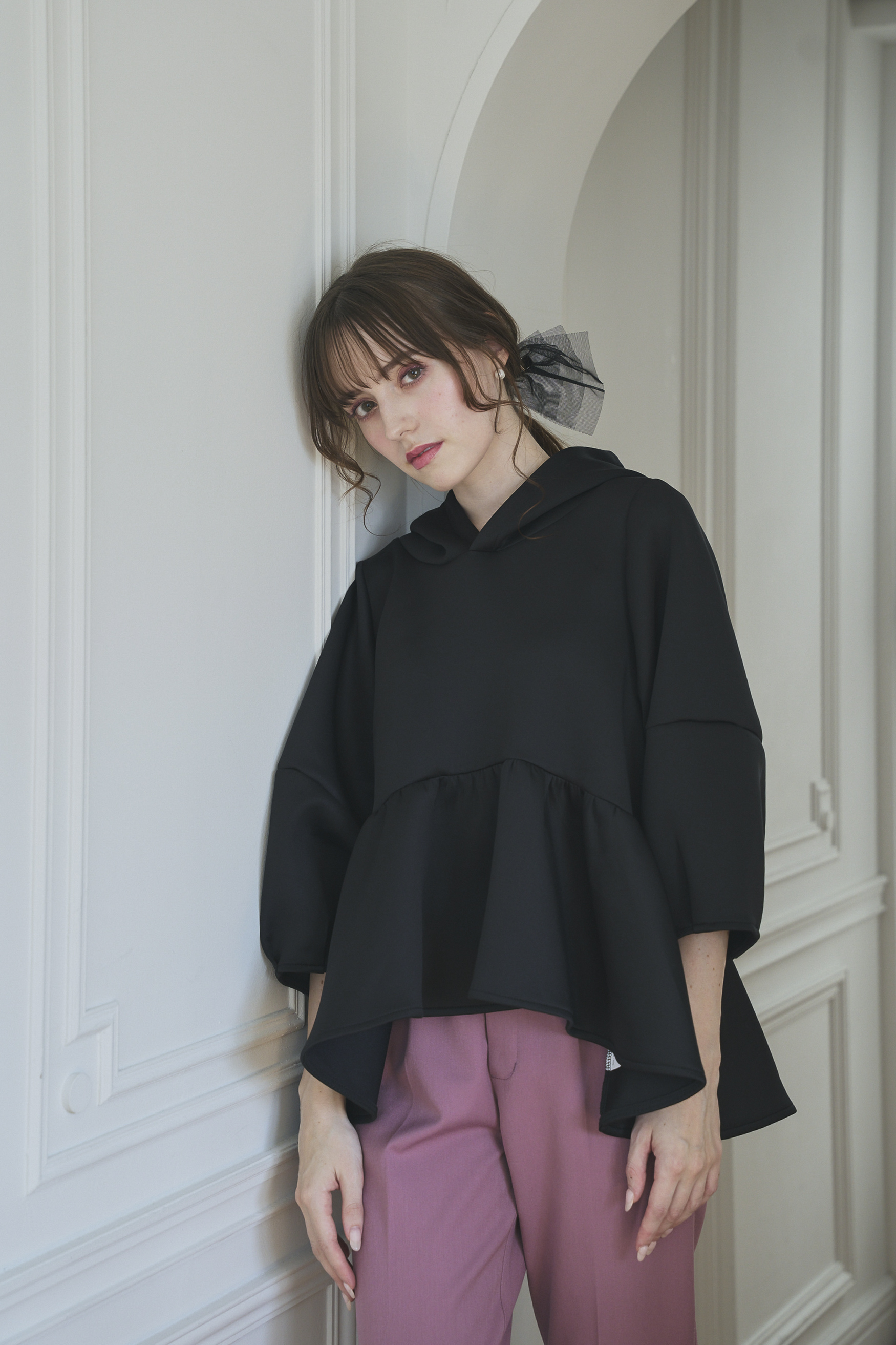 ボンディングペプラムフーディ(ma15-2508)