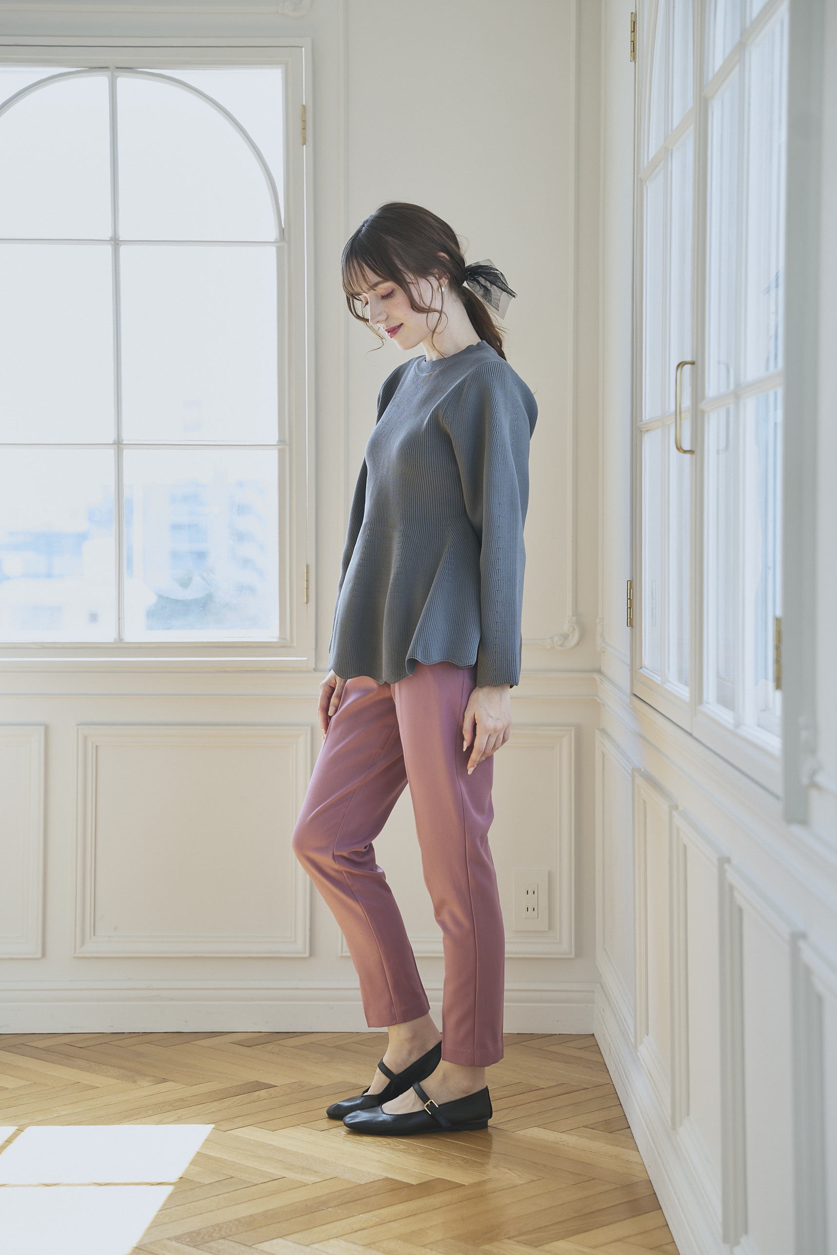 ペプラムニット(55118)