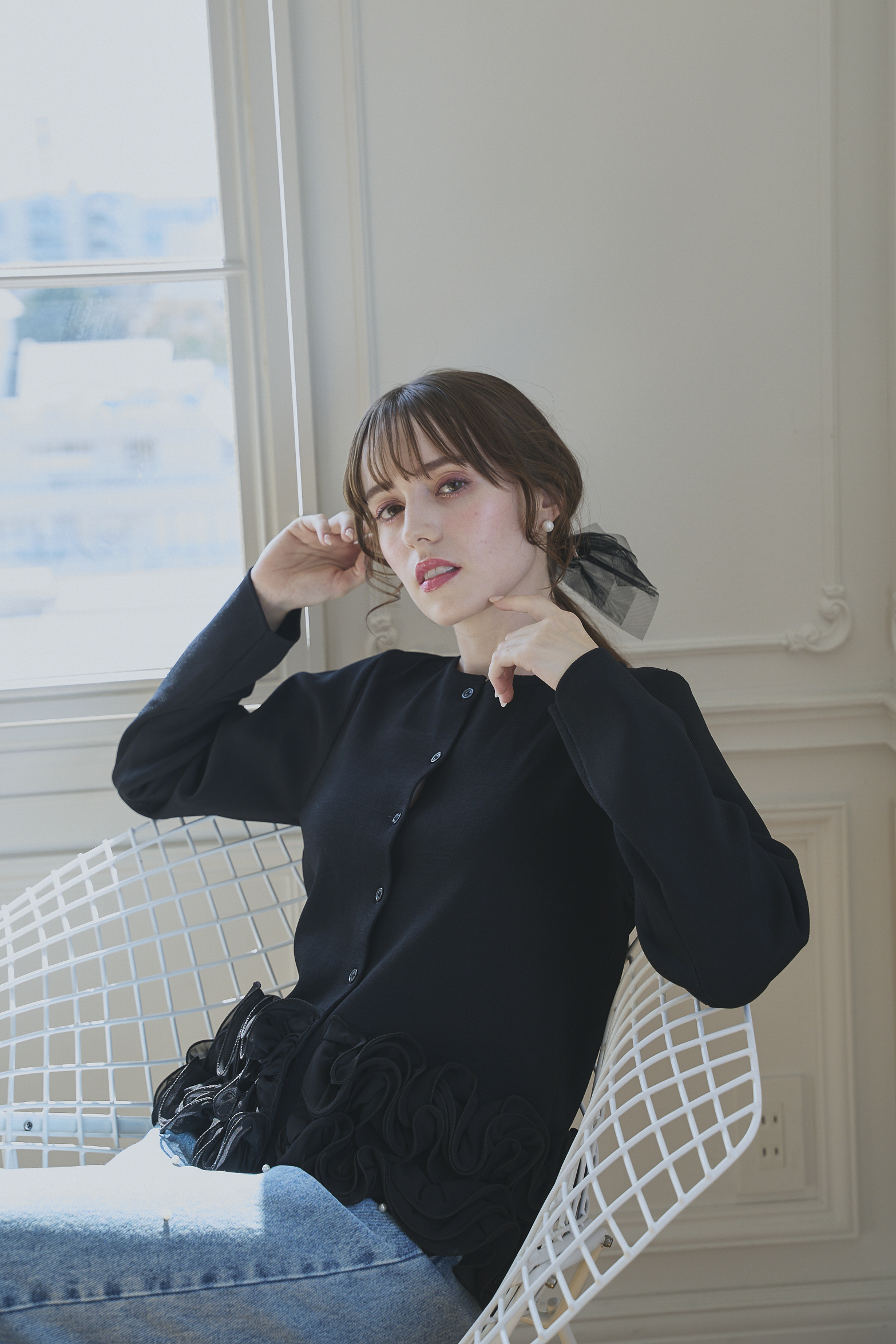 FRILL Frowerニットカーディガン(aj014)TH