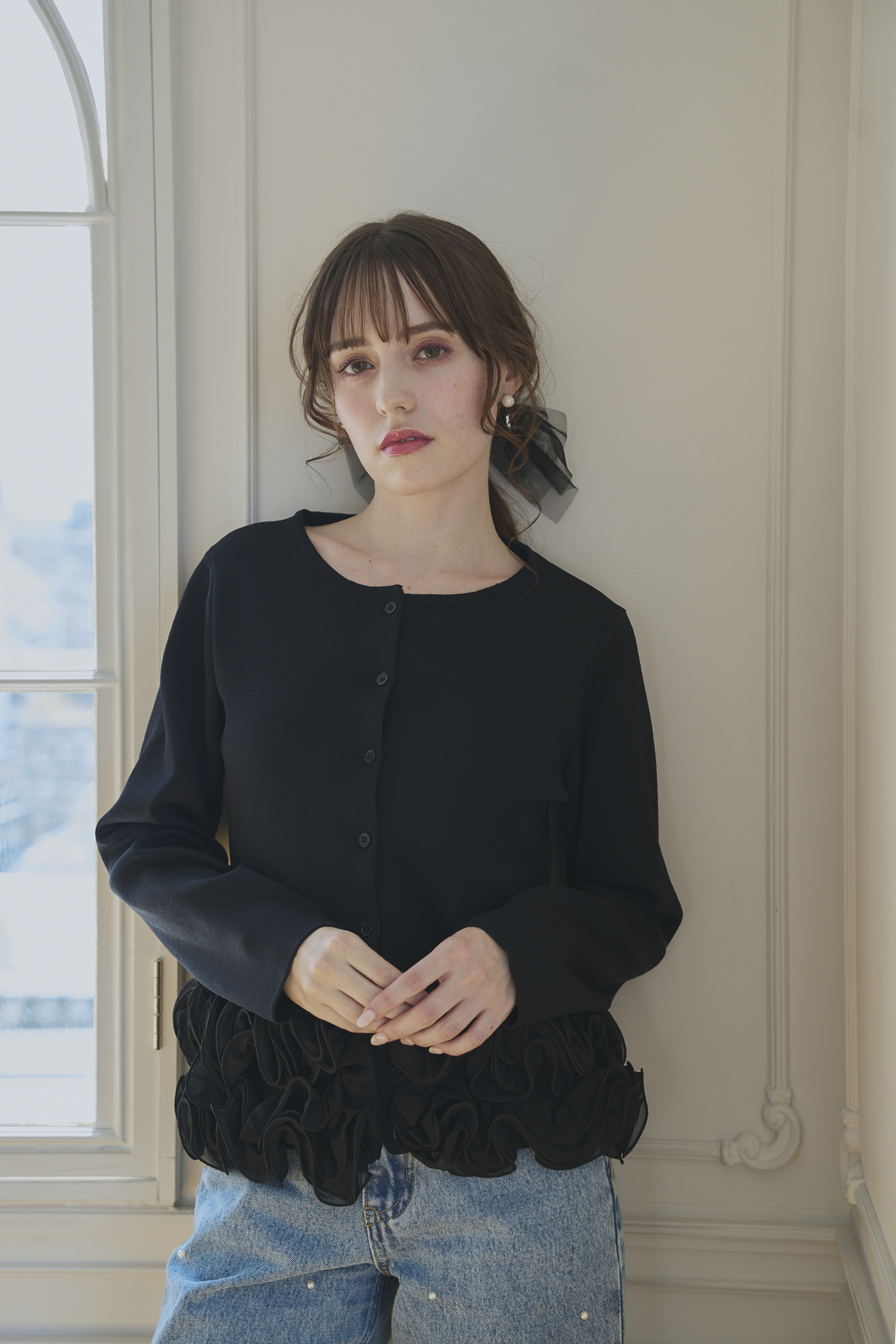 FRILL Frowerニットカーディガン(aj014)TH