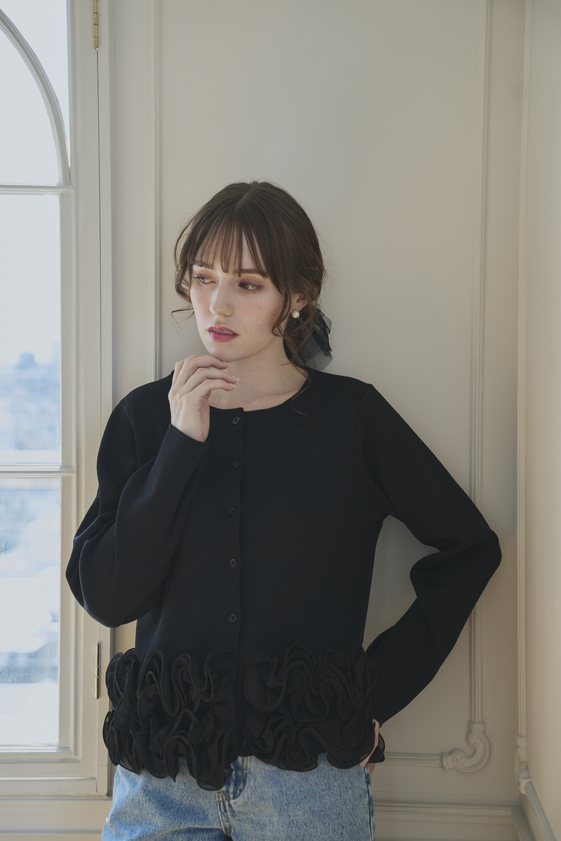 FRILL Frowerニットカーディガン(aj014)TH