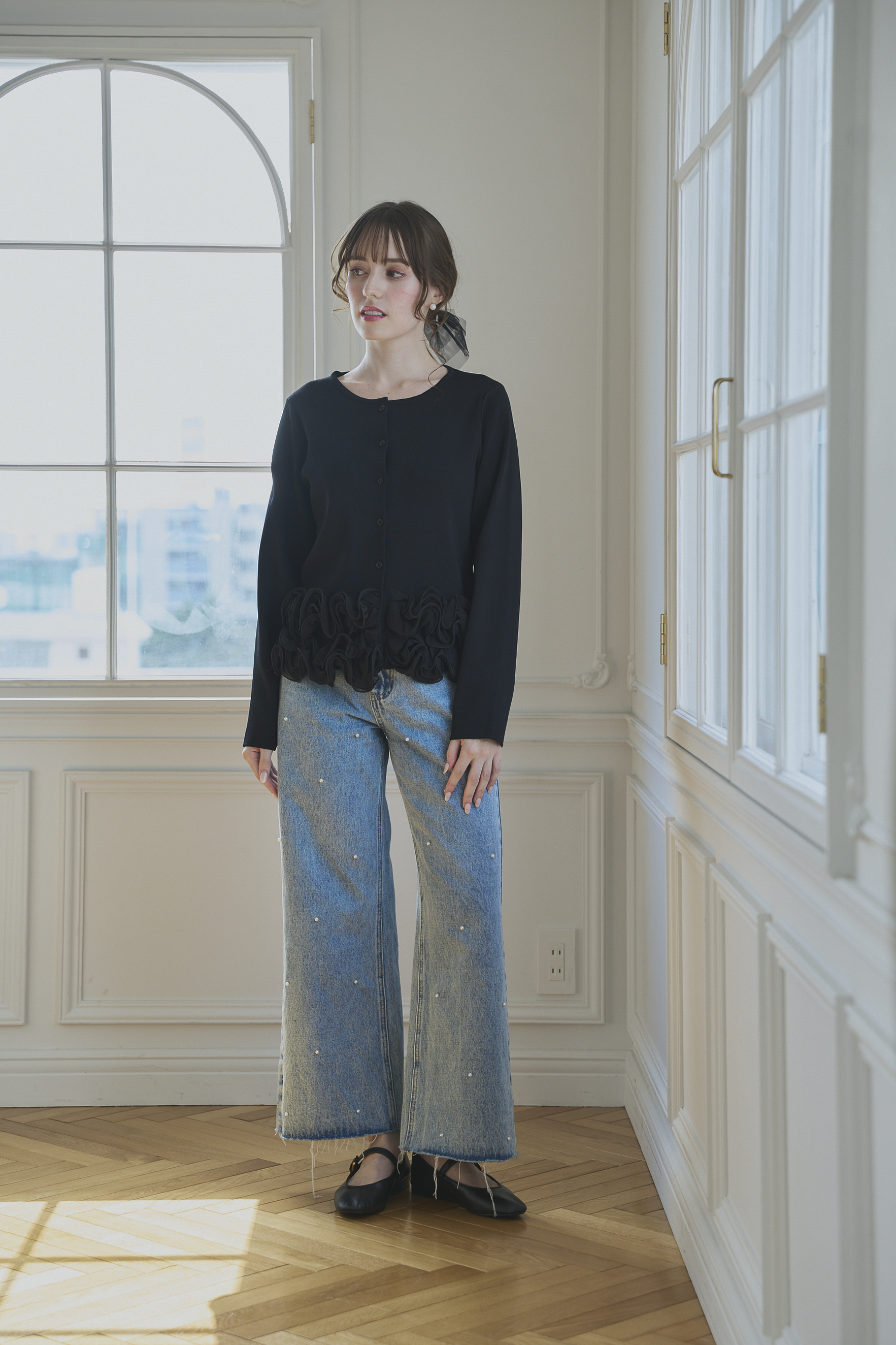 FRILL Frowerニットカーディガン(aj014)TH