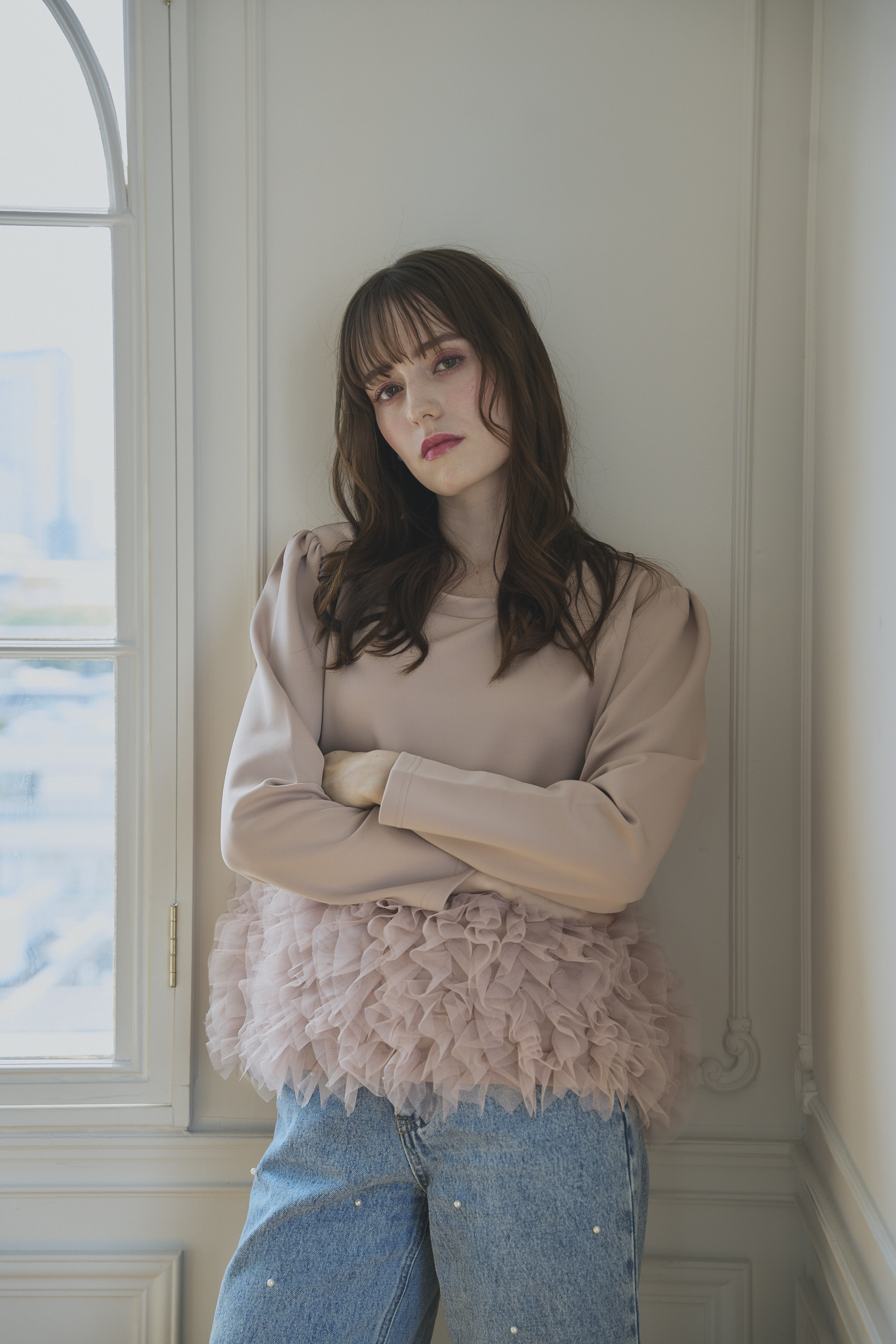 SUSO tulle Tee(ma7-2508)