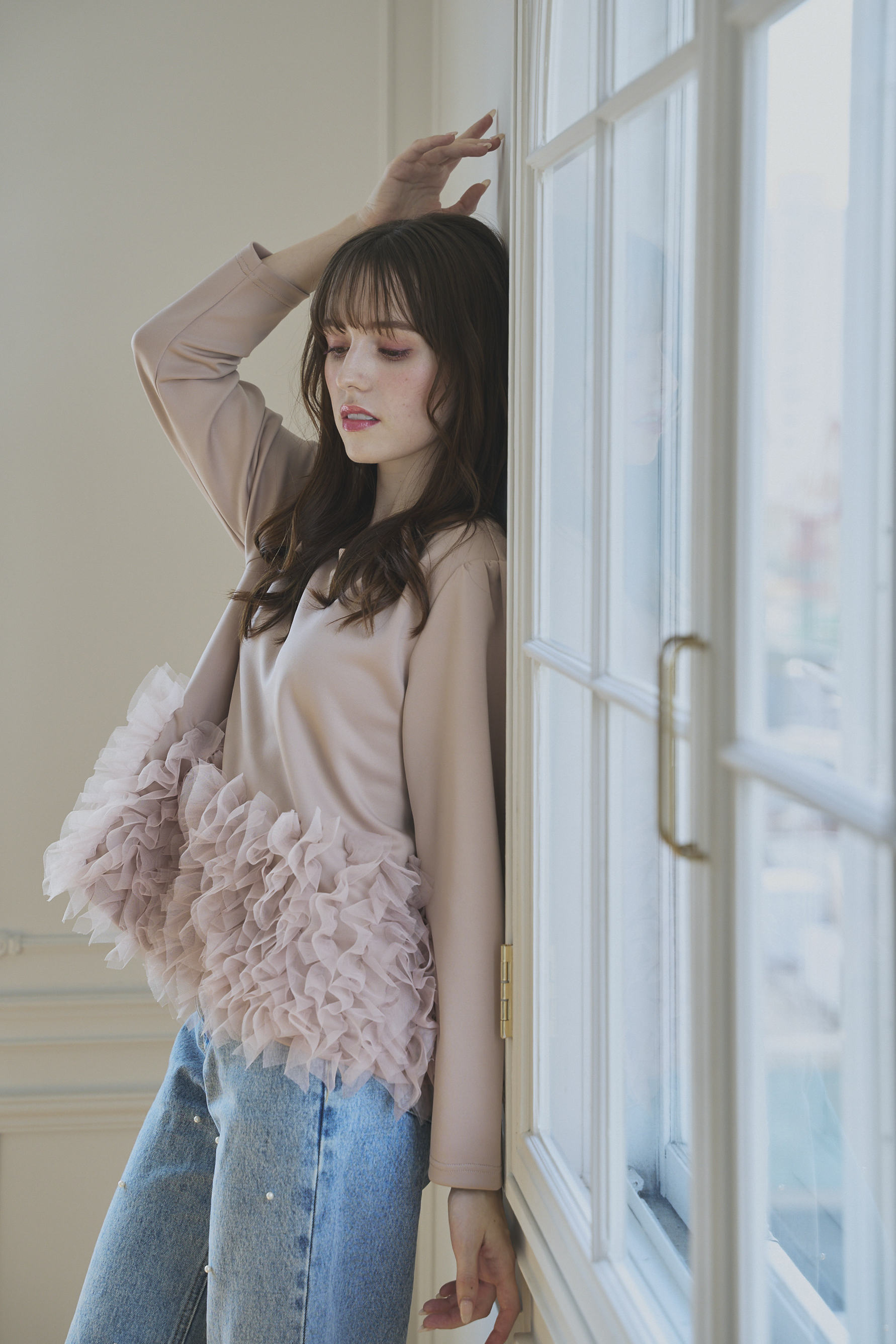 SUSO tulle Tee(ma7-2508)