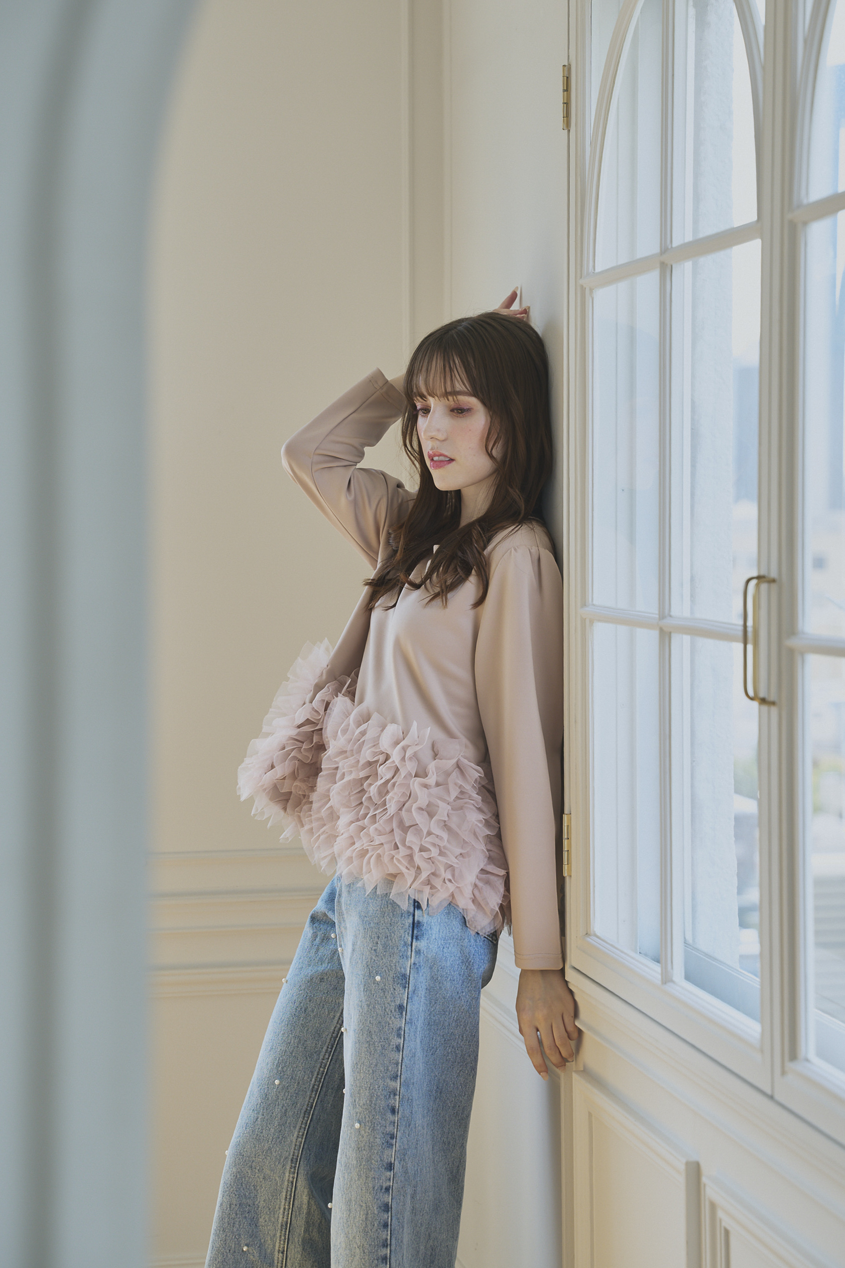 SUSO tulle Tee(ma7-2508)