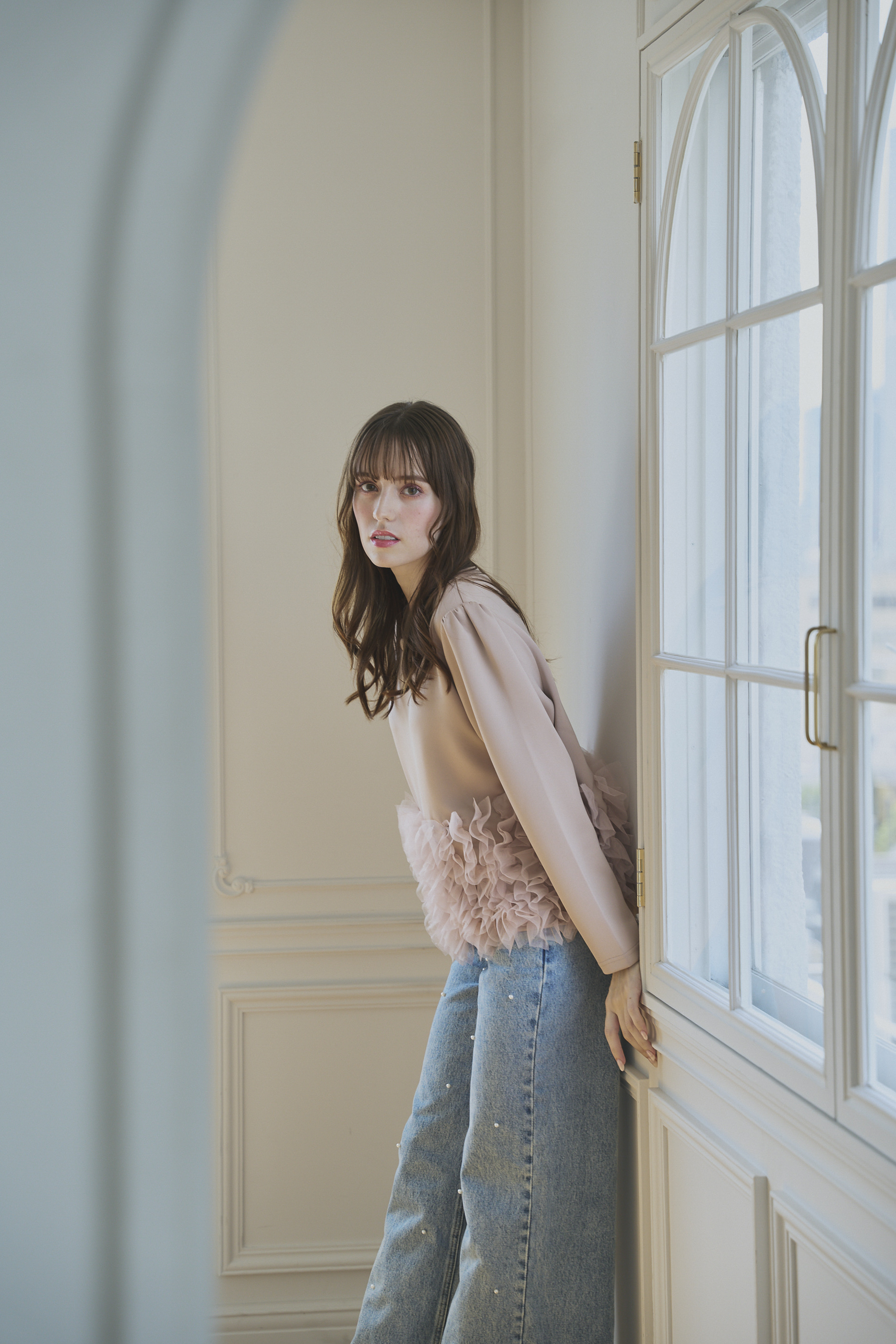 SUSO tulle Tee(ma7-2508)