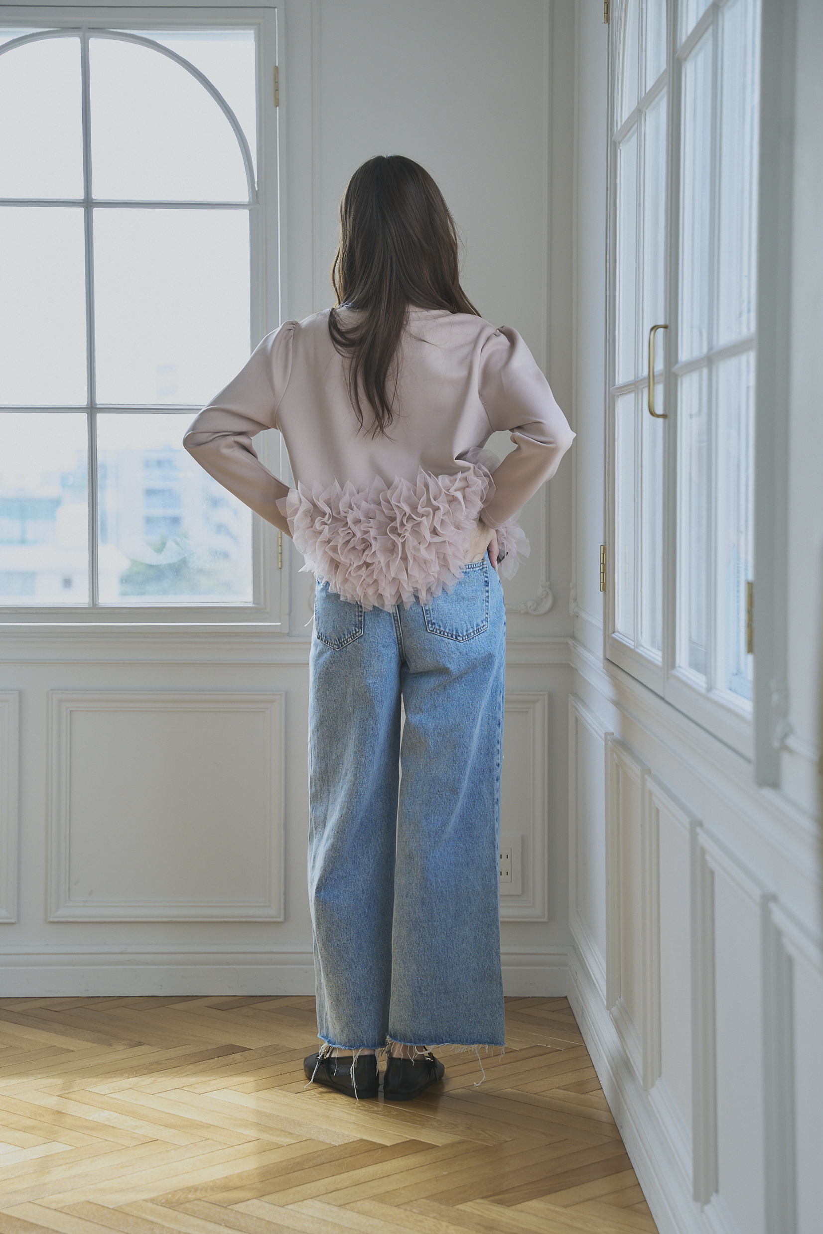 SUSO tulle Tee(ma7-2508)