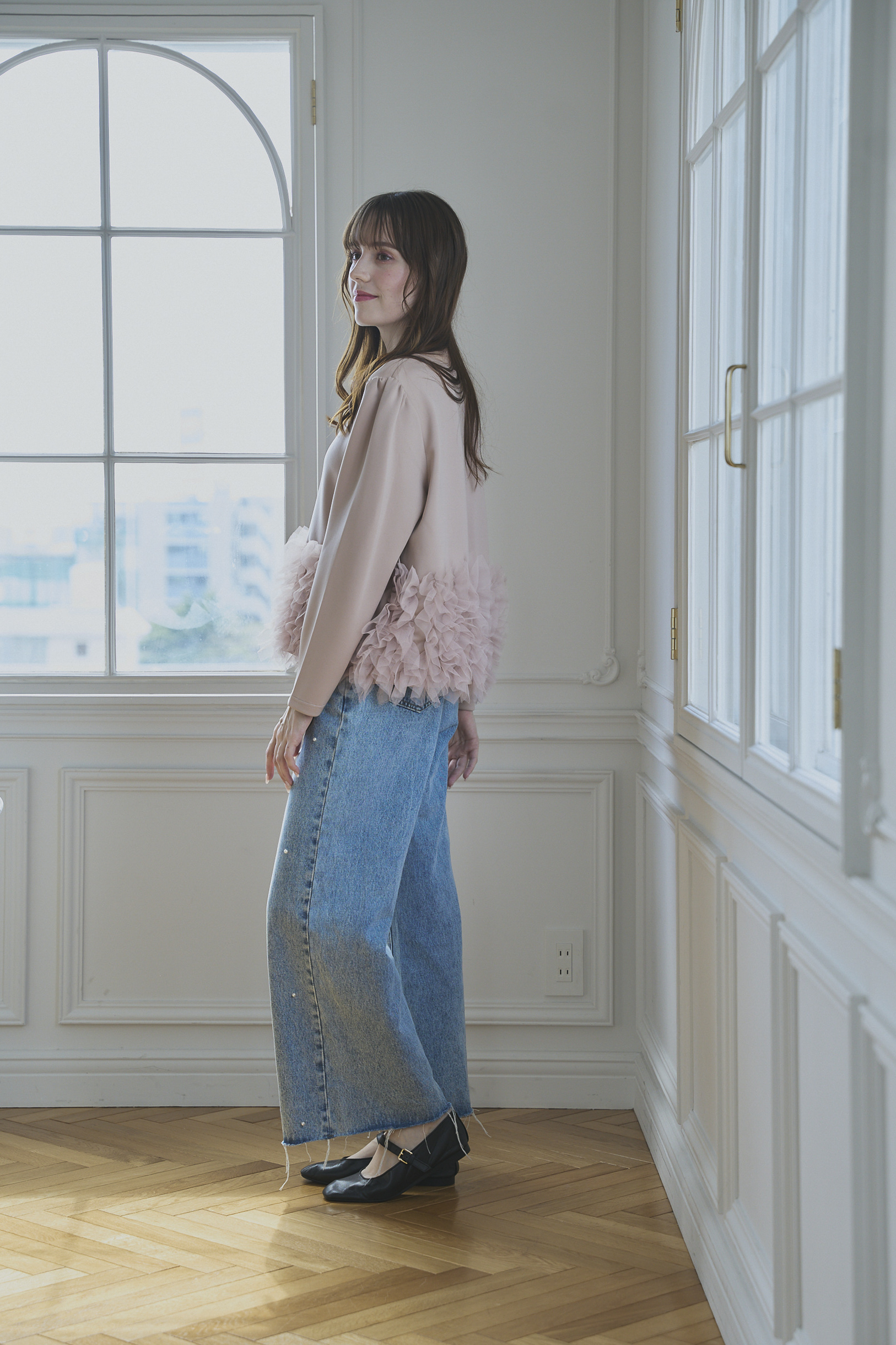 SUSO tulle Tee(ma7-2508)