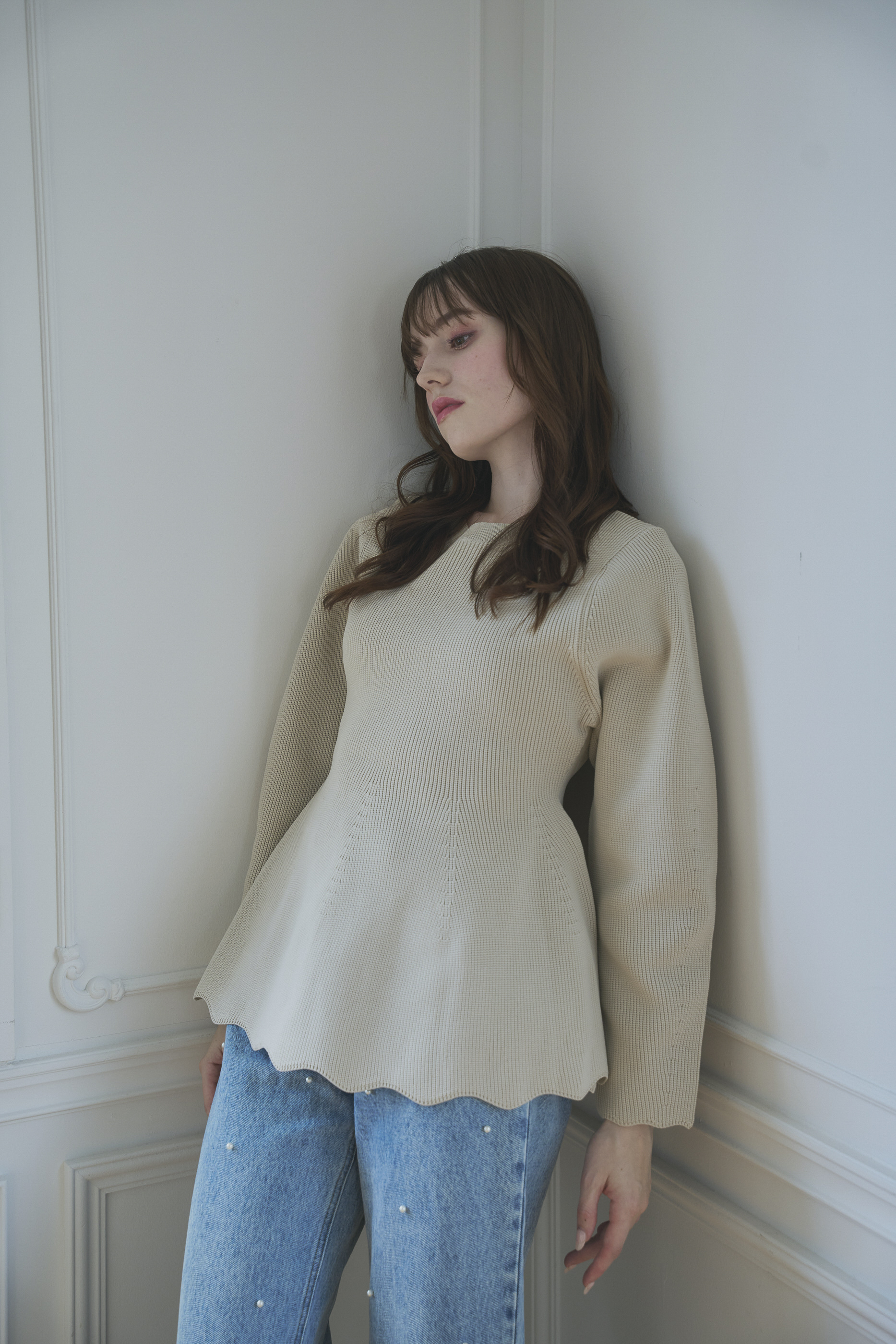 ペプラムニット(55118)