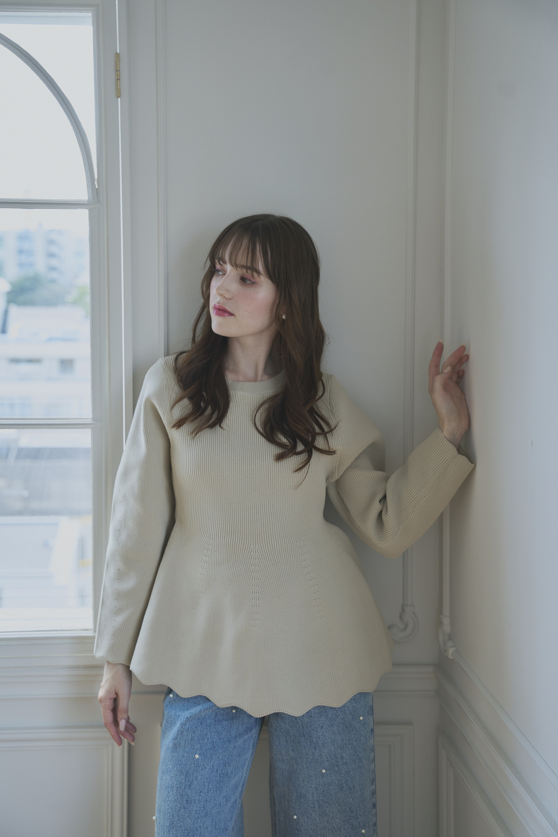 ペプラムニット(55118)