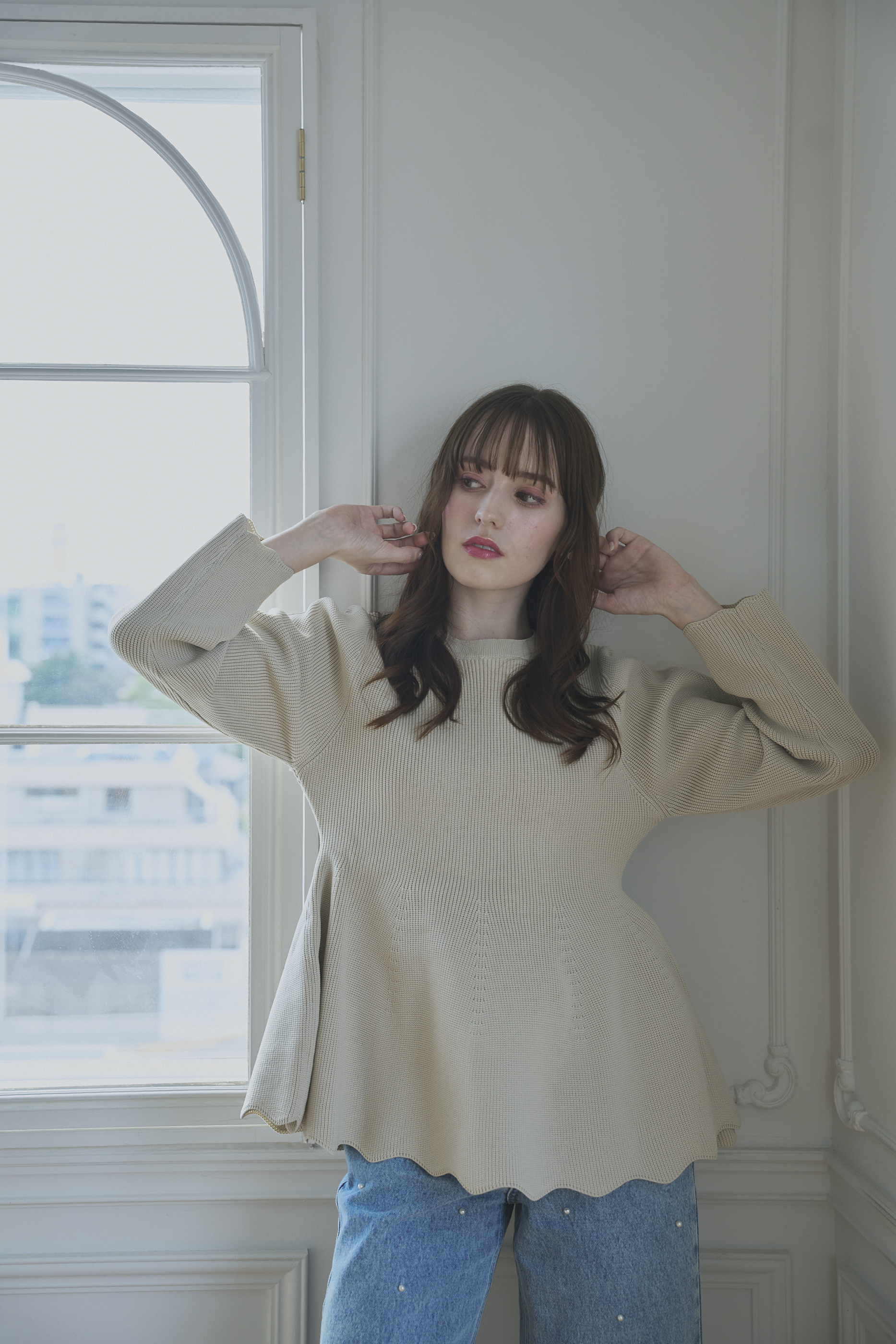 ペプラムニット(55118)