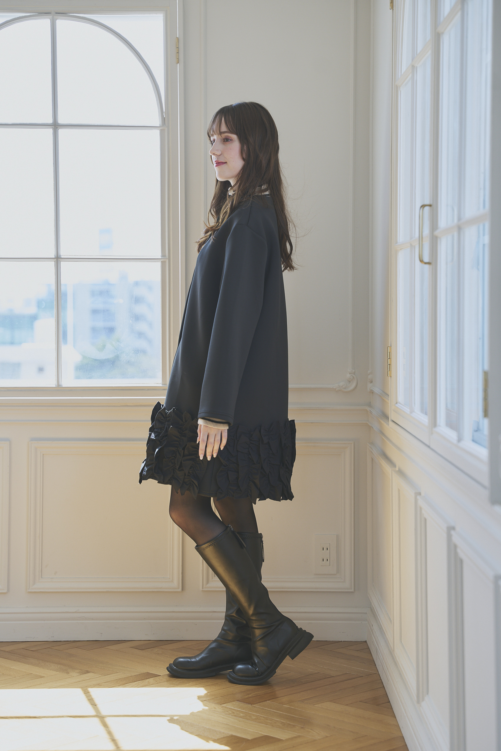 Suso FRILL ボンディングコート/ロング