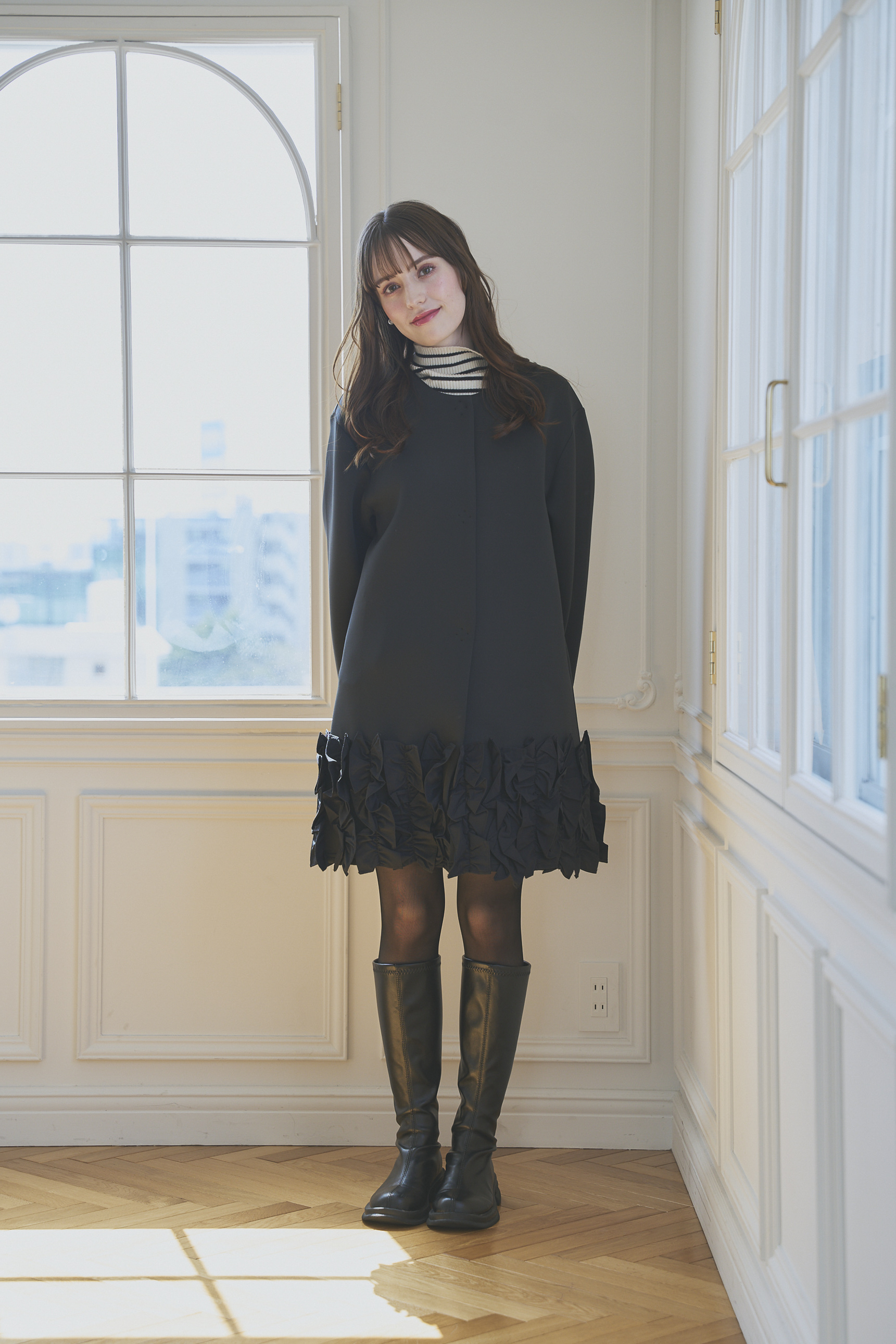 Suso FRILL ボンディングコート/ロング(ma16-2508)TH