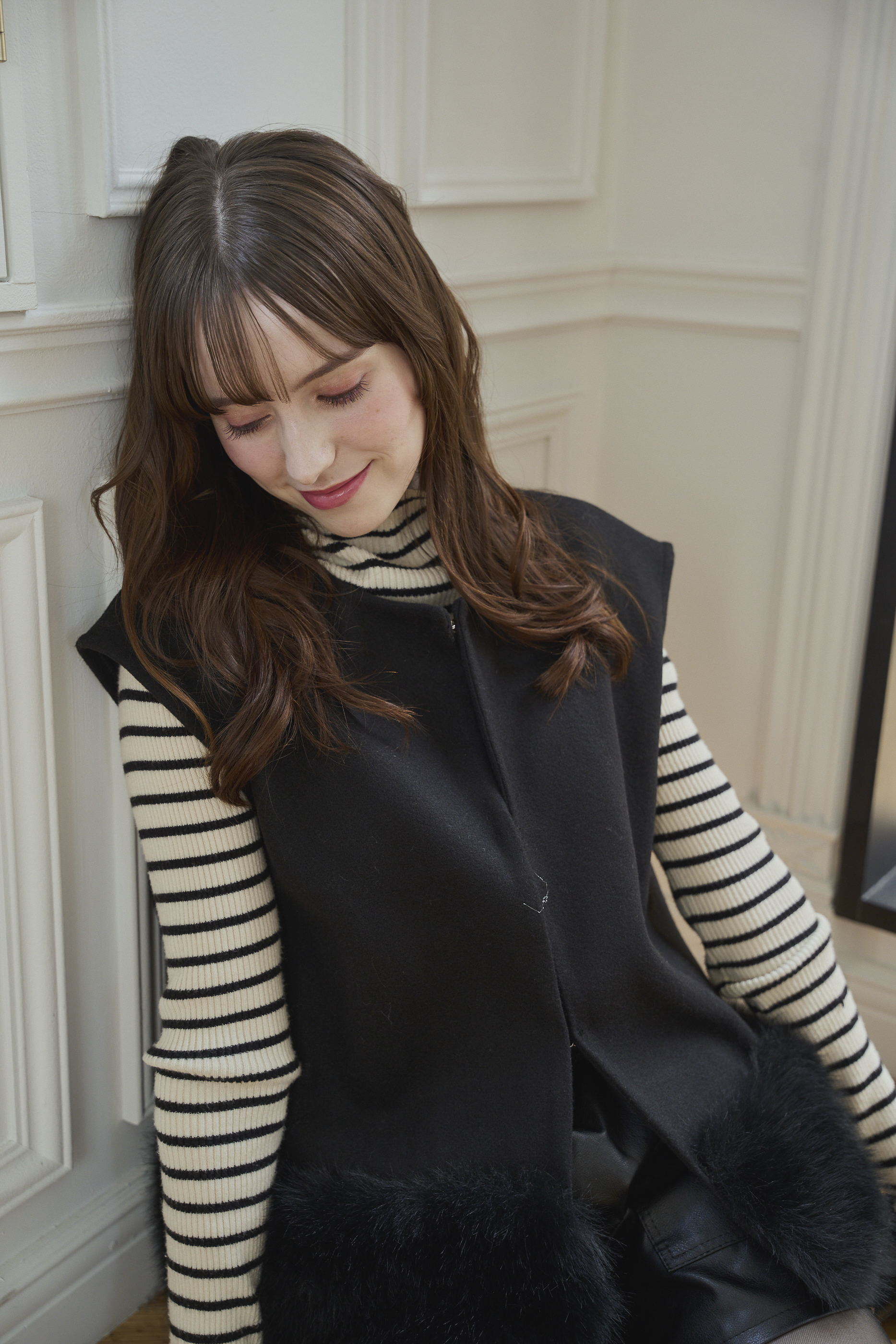 SUSOファー切替ジレ(aj013)TH