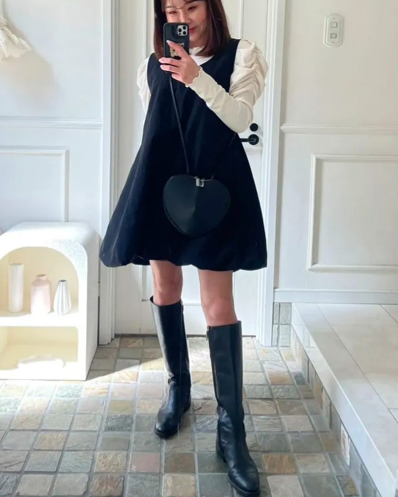 myu パンプキンジャンパースカート/ミドル丈　完売商品 ワンピース／サロペット-Myu – Myu