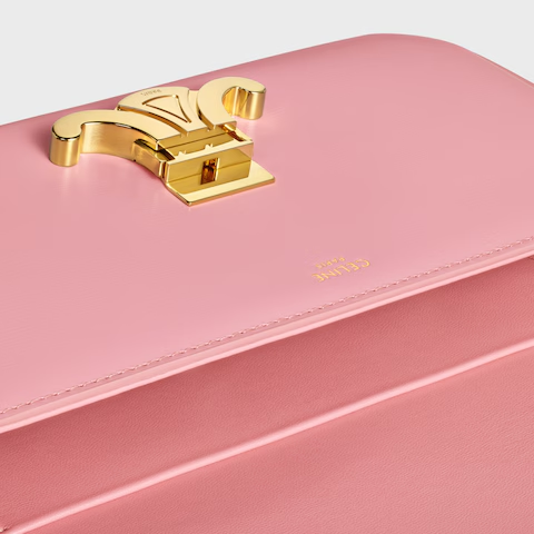 ショルダーバッグ クロード / シャイニーカーフスキン / ローズ