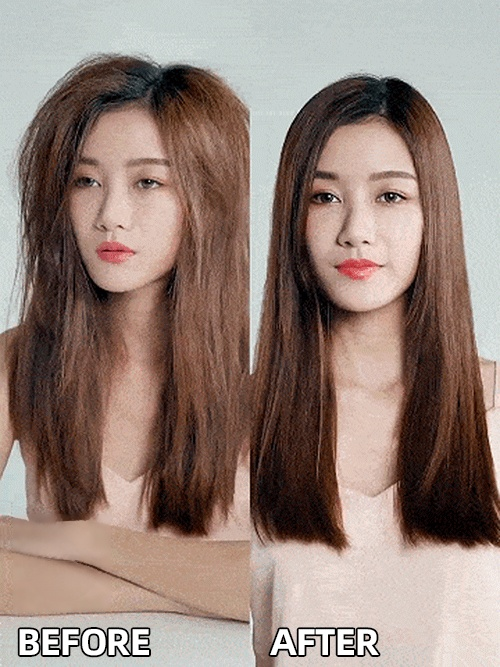 หวียืดผมไอออนลบชาร์จไฟได้แบบพกพาใช้ได้ทั้งเปียกและแห้ง