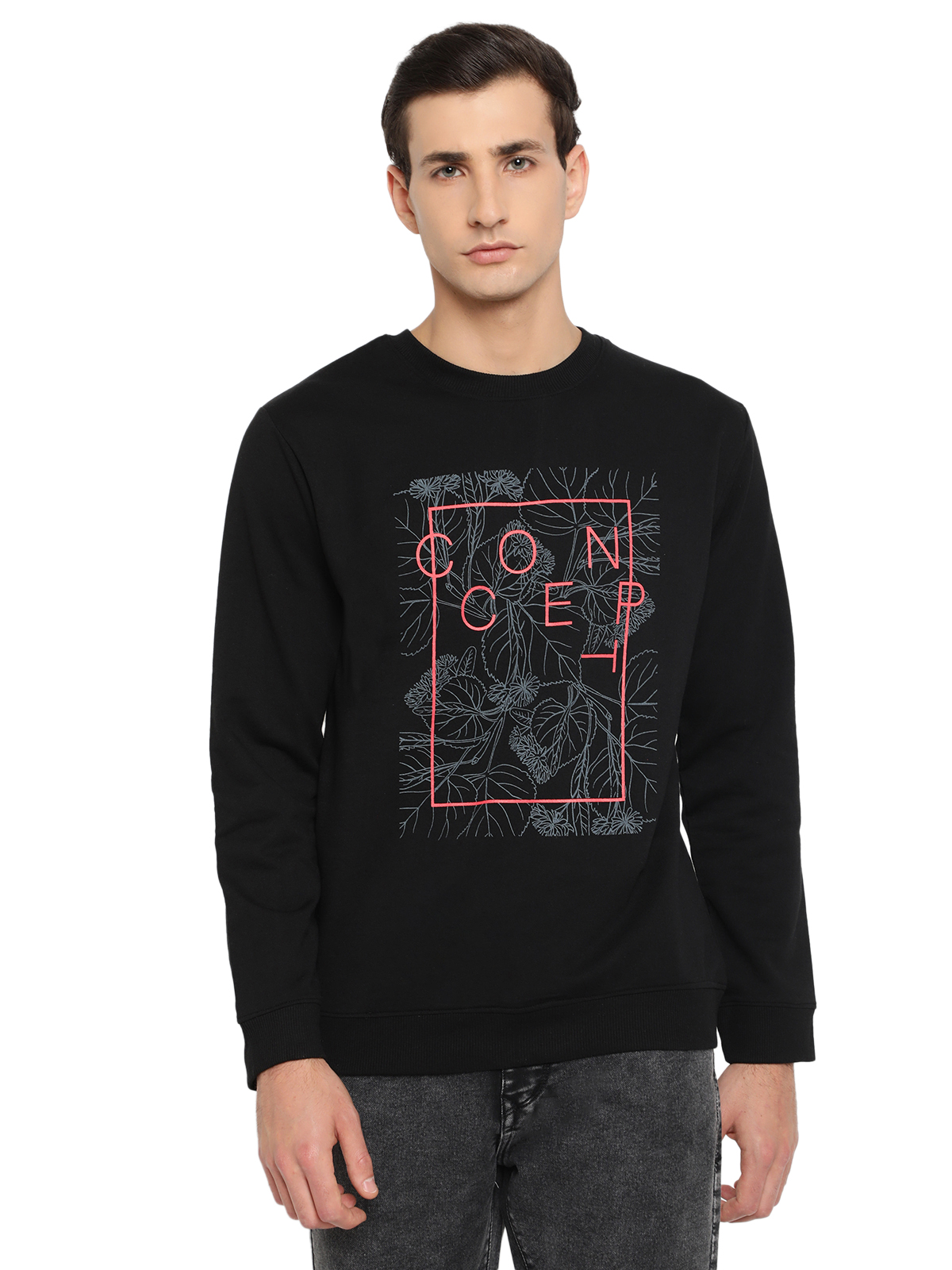 Men's Printed Round Neck Sweatshirt @ Just Rs.599