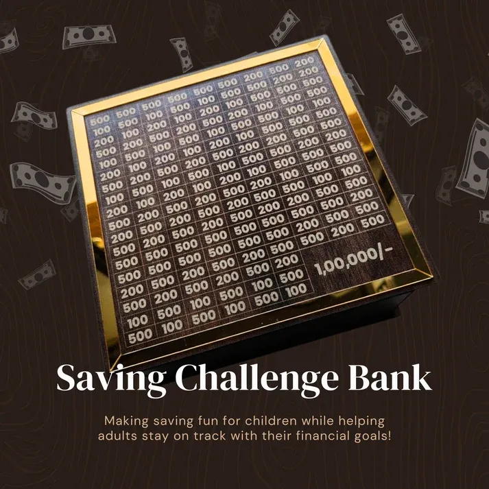 Piggy Bank for Kids & Adults, Savings One Lakh Challenge Box @ just Rs.599/-