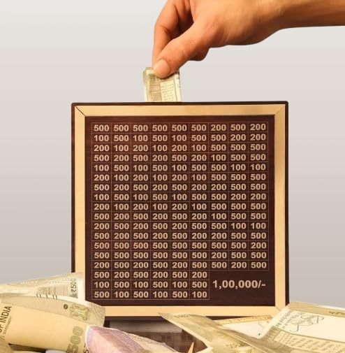 Piggy Bank for Kids & Adults, Savings One Lakh Challenge Box @ just Rs.599/-