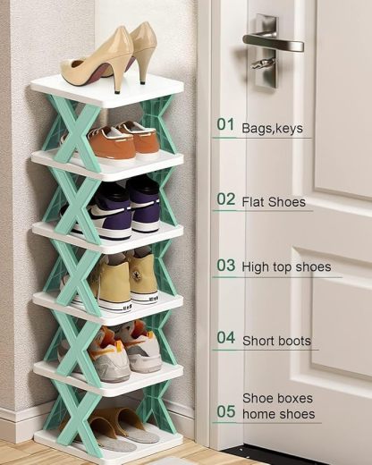 4 Layer Shoes Rack for Home Plastic, Adjustable Shoe Stand Organizer @ Just Rs.699/-