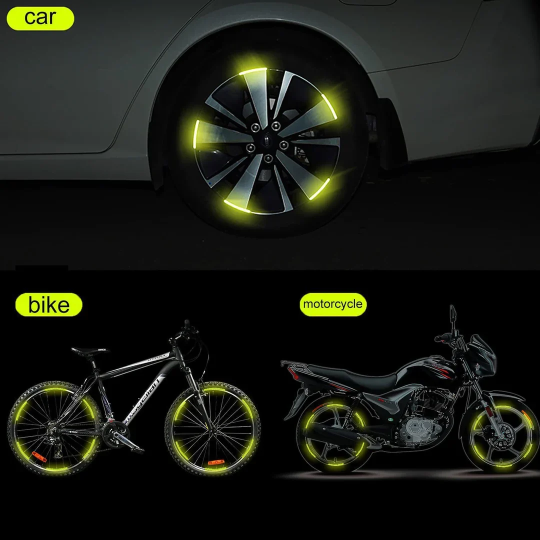 3D Reflective - Wheel Stickers⚡3D Reflective - Wheel Stickers Pack Of 20⚡