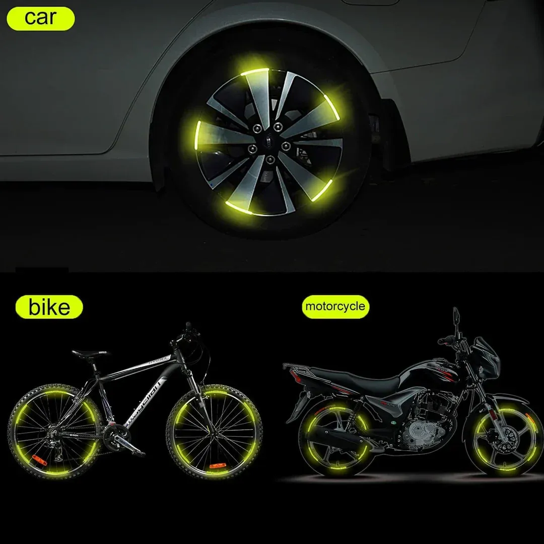 3D Reflective - Wheel Stickers⚡3D Reflective - Wheel Stickers Pack Of 20⚡