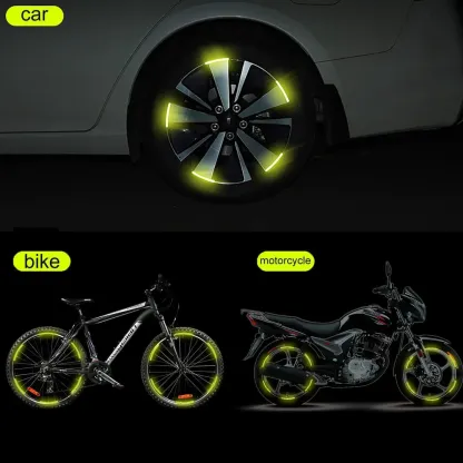 3D Reflective - Wheel Stickers⚡3D Reflective - Wheel Stickers Pack Of 20⚡